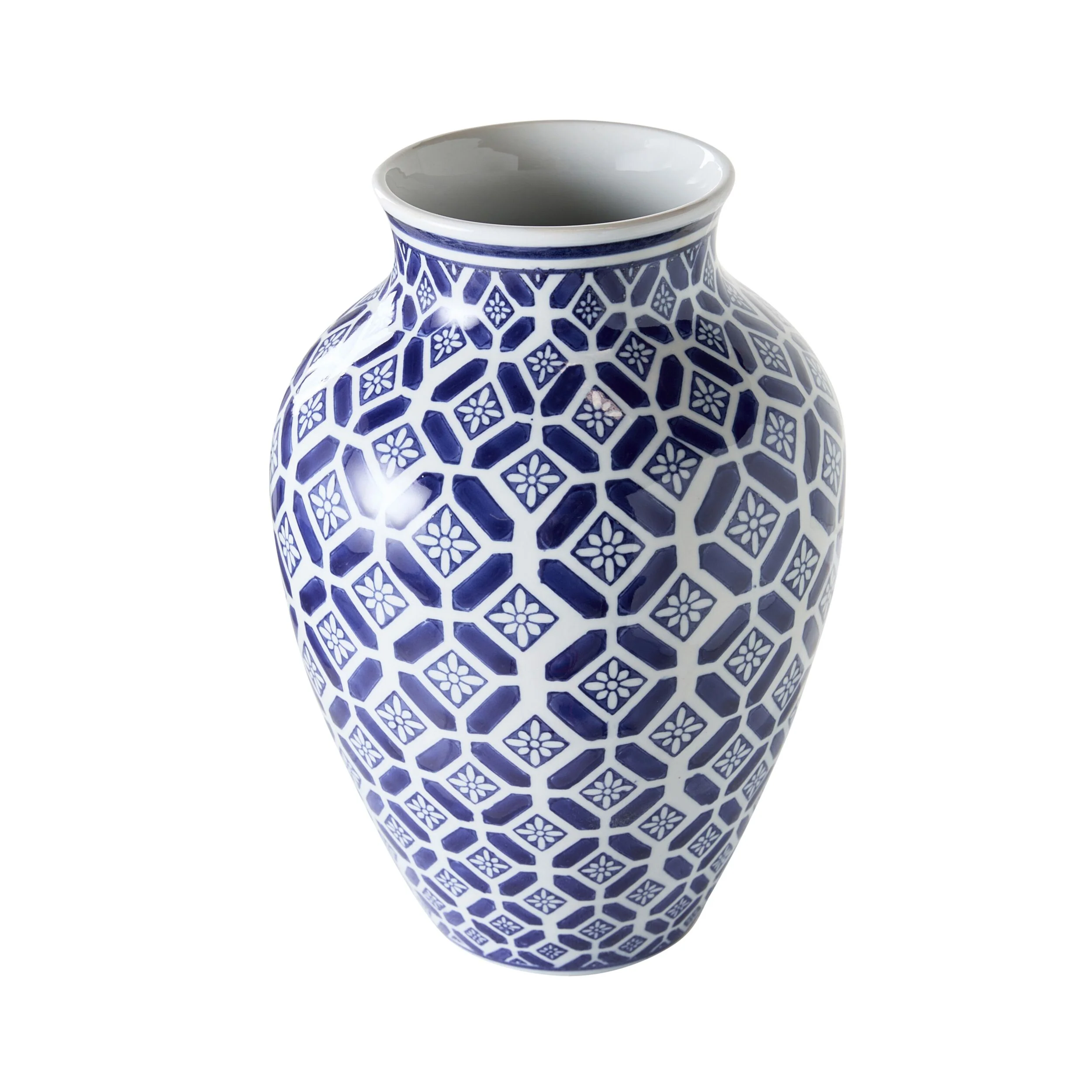 Celadon Daisy Tile Bouquet Vase