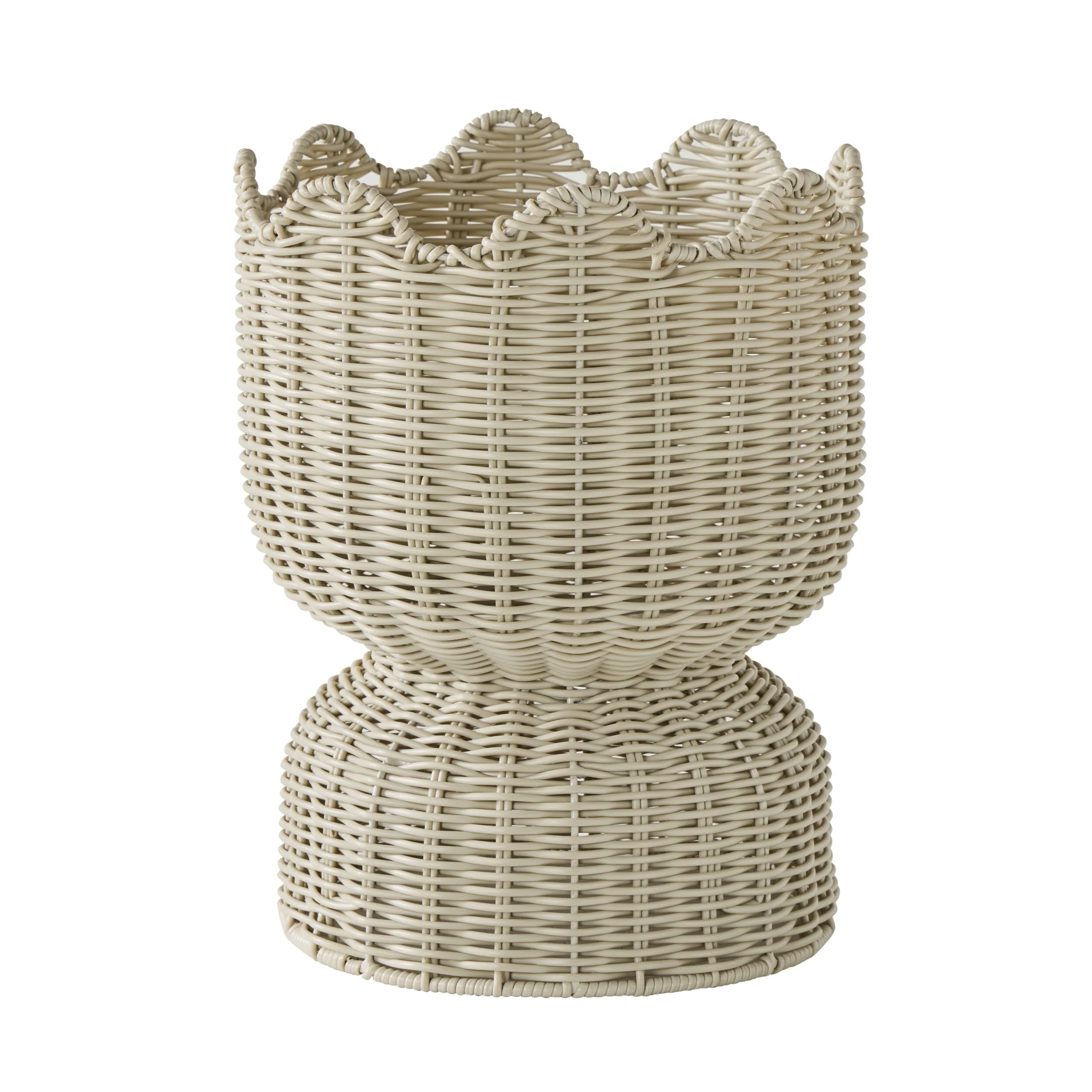Sidney Woven Planter Small Stone