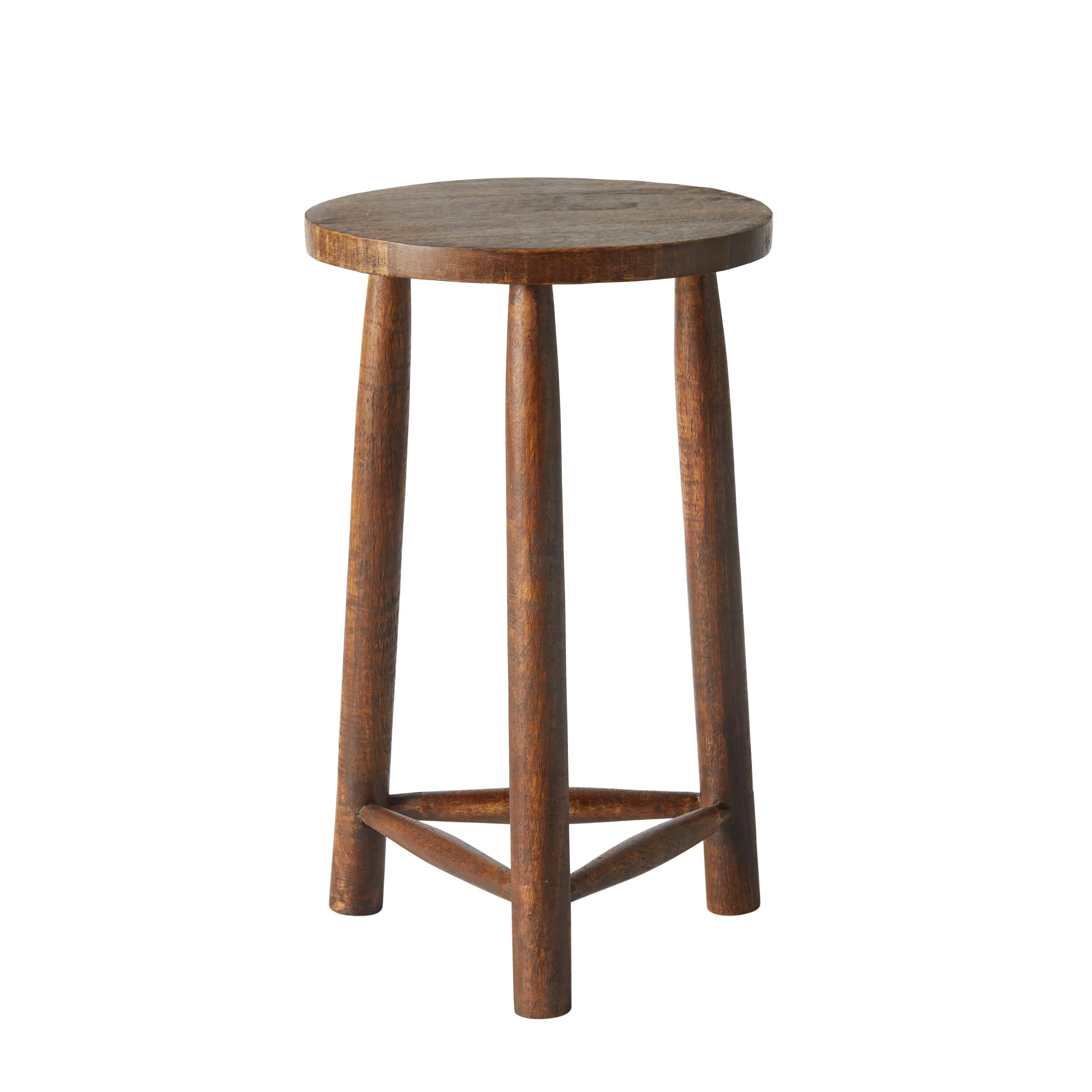 Parvani Stool Dark Walnut 30x30x50 cm