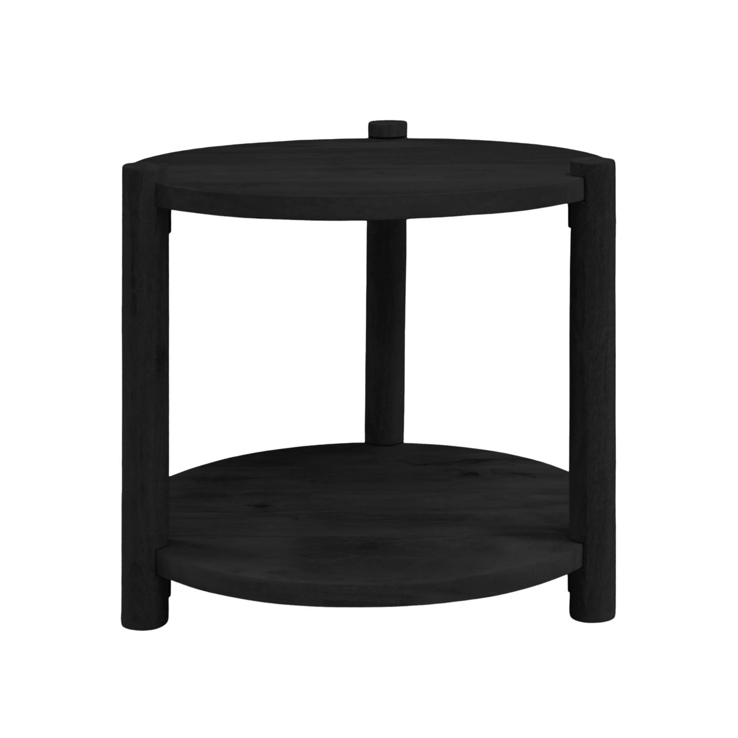 Karli Round Side Table Black