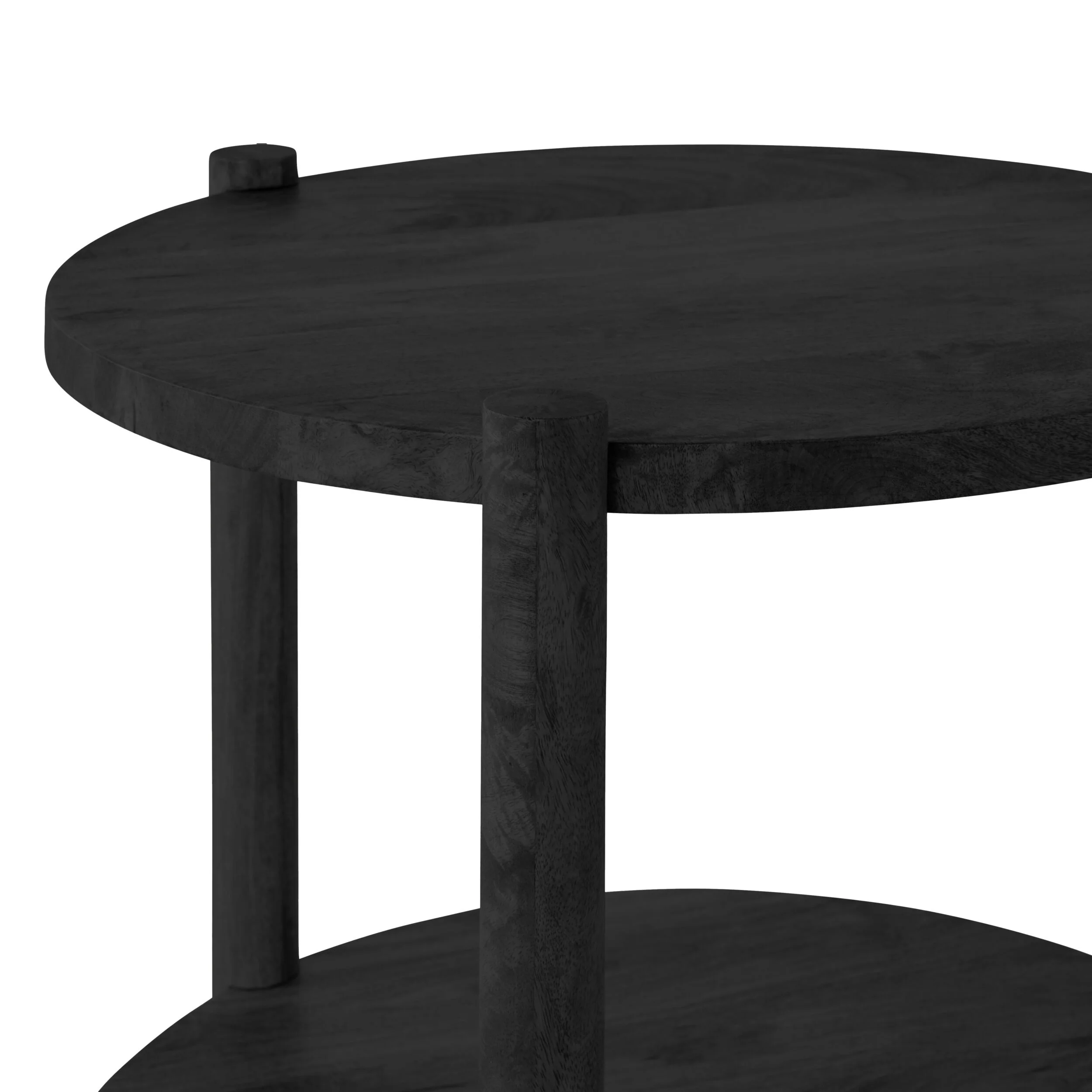 Karli Round Side Table Black