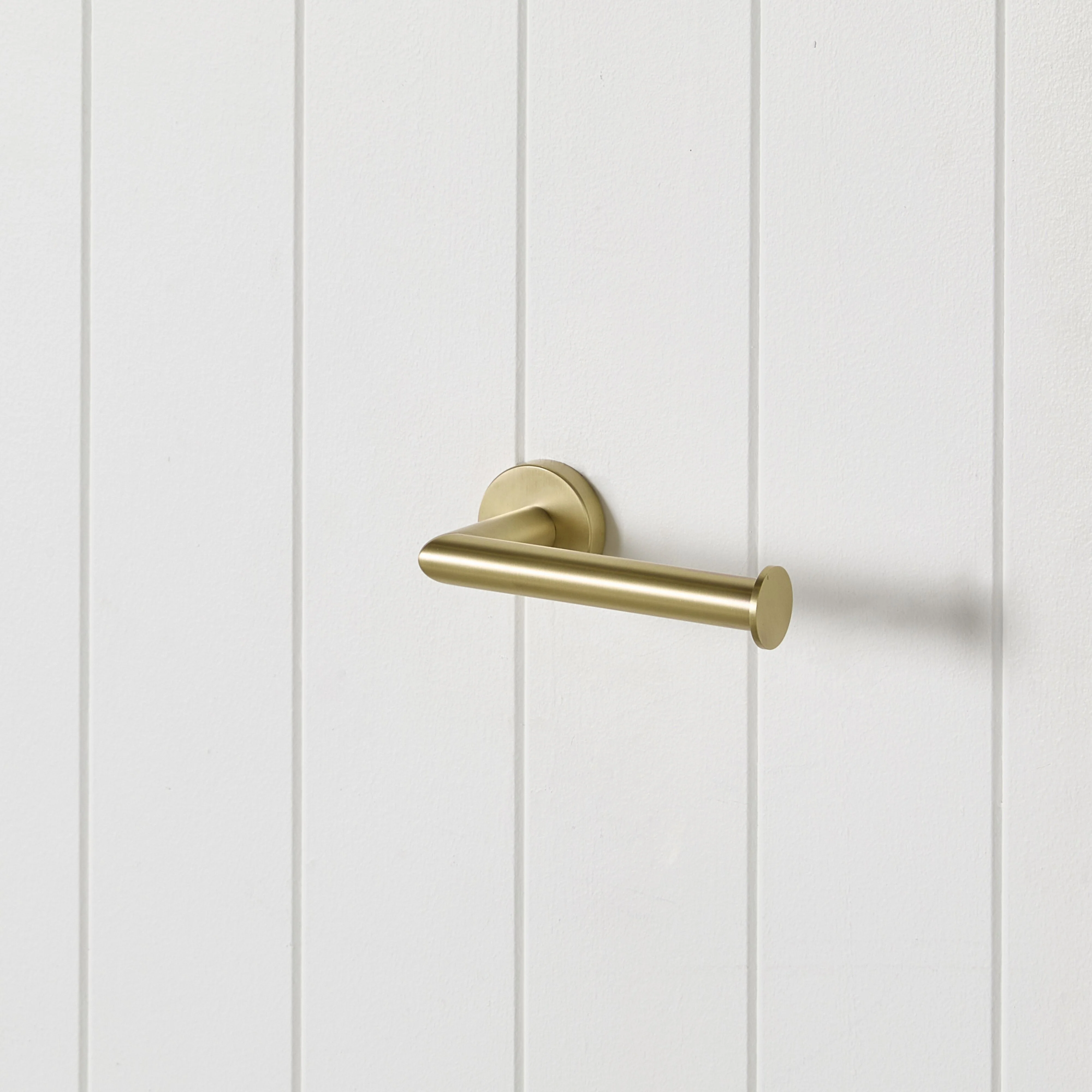 Harper Toilet Roll Holder Brushed Brass