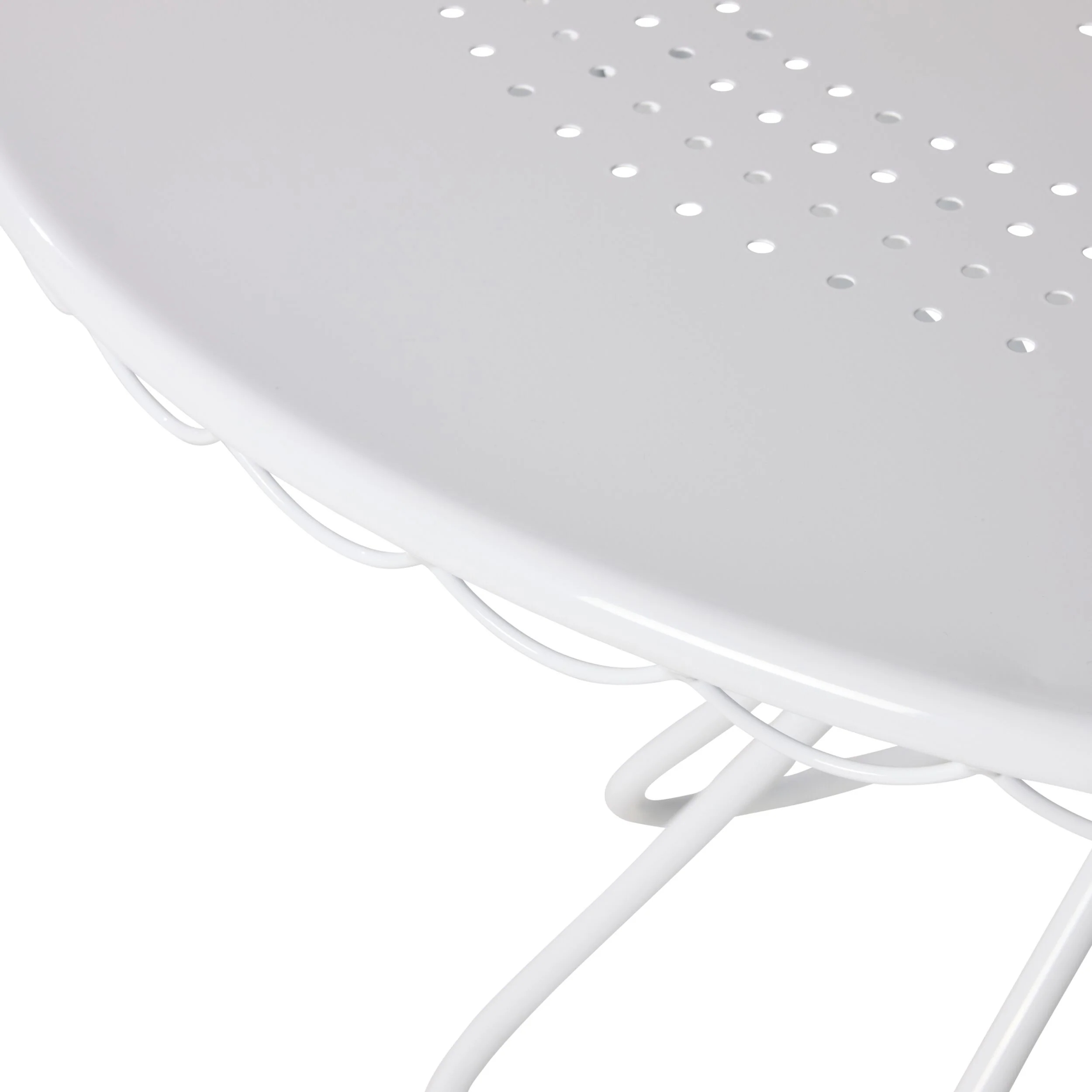 Bonnie Round Outdoor Dining Table 110cm White