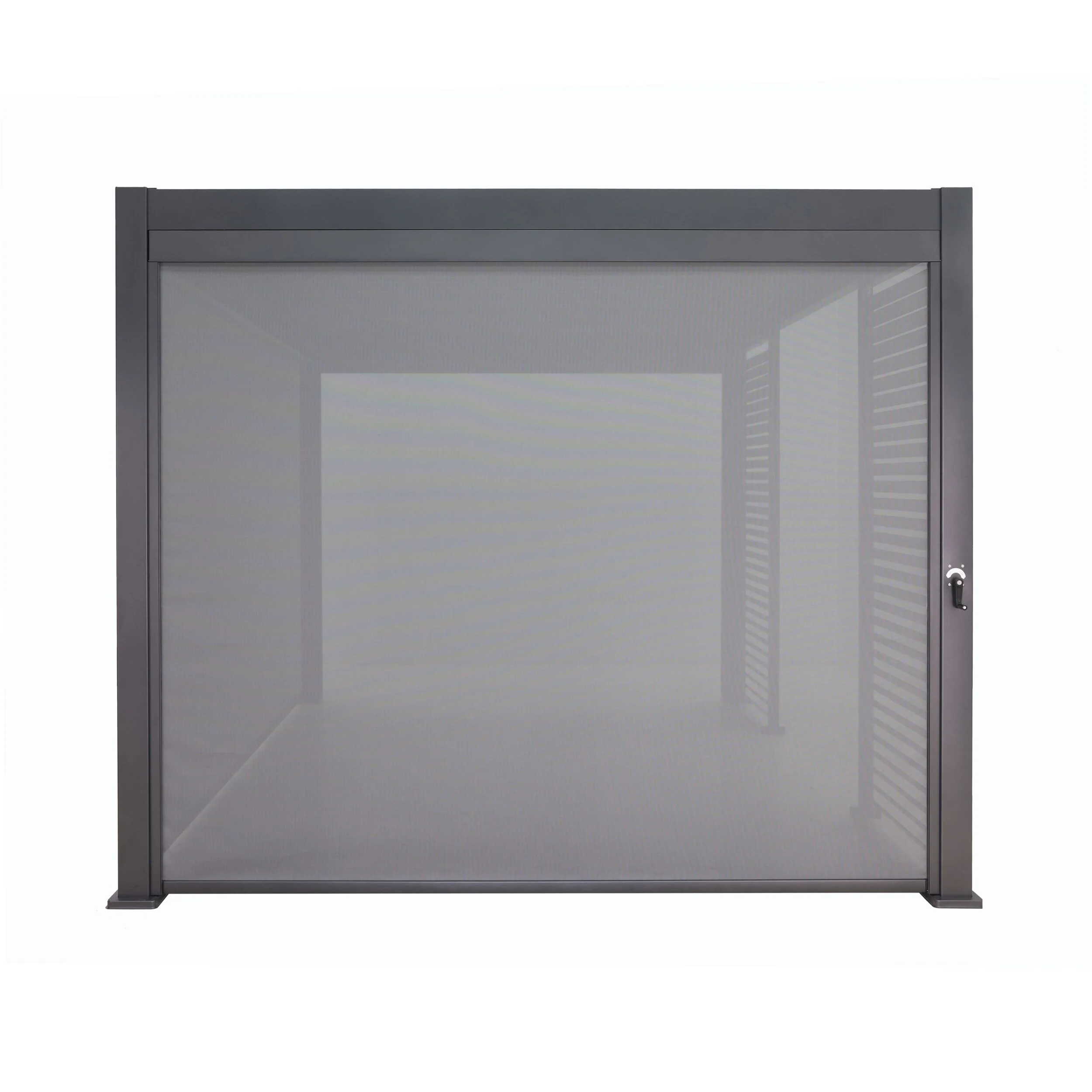 Sanctuary Roller Blind for Charcoal Pergola