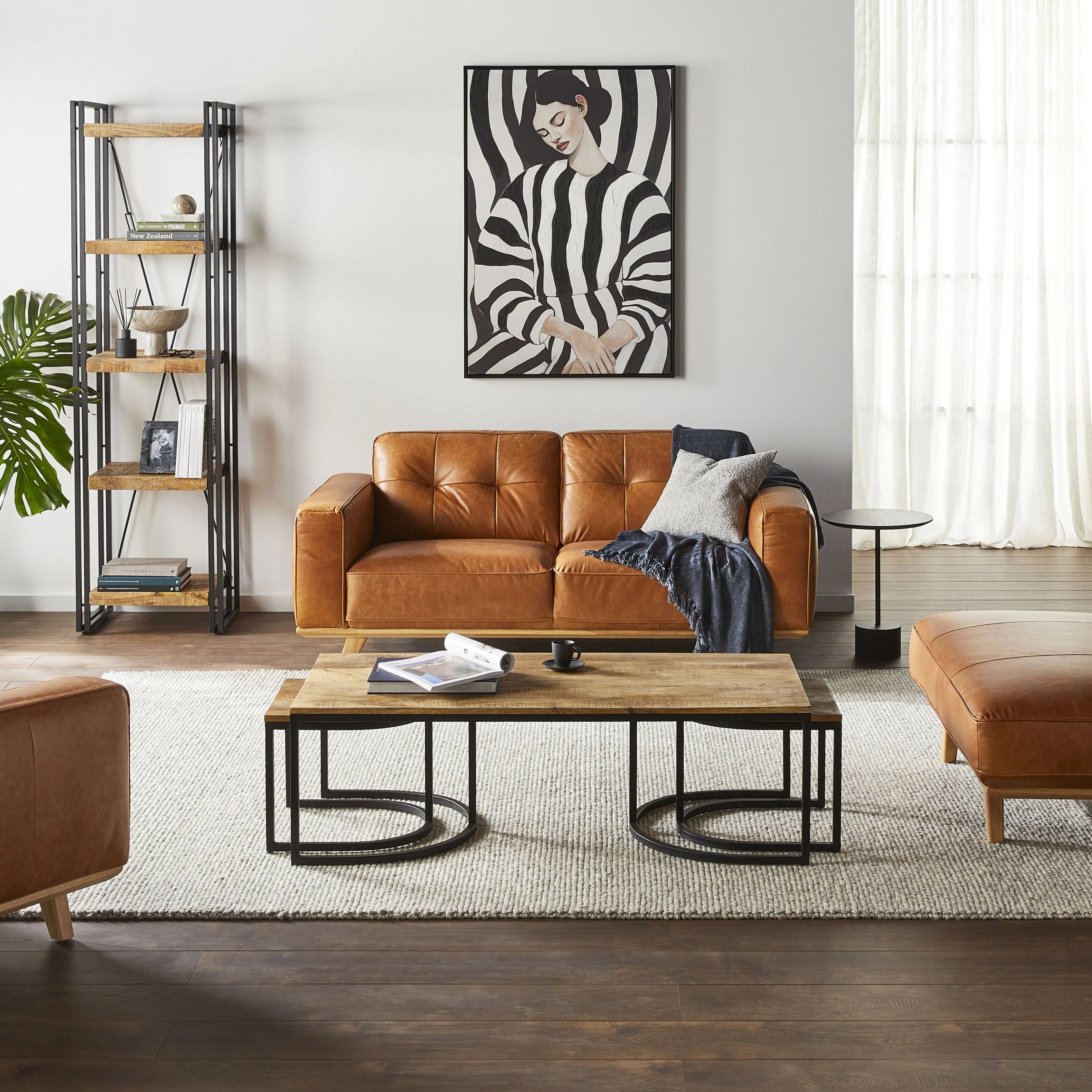 Carson 2 Seater Leather Sofa Dakota Vintage Brown