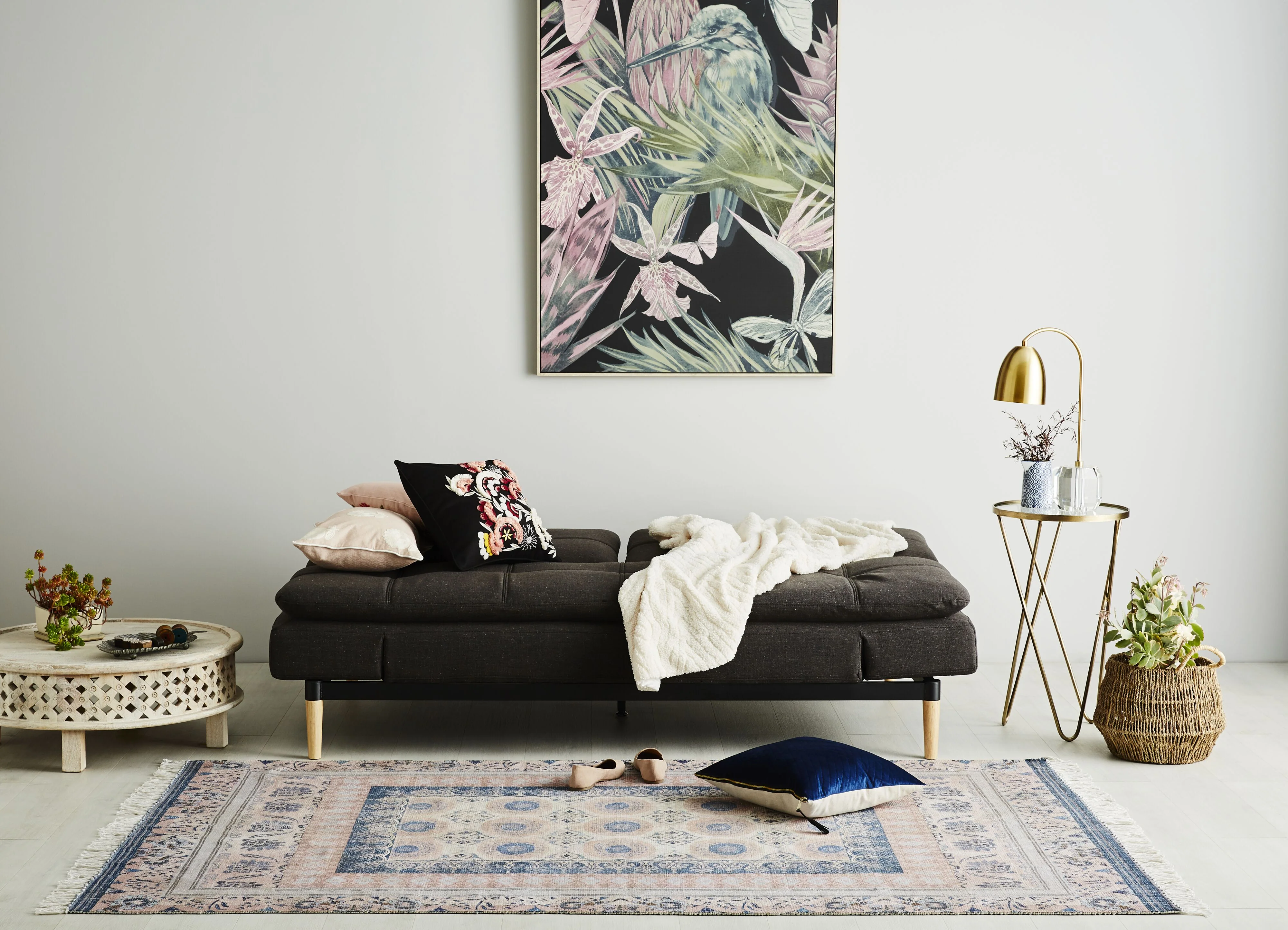 1278-da-vinci-2-seater-fabric-sofa-bed-charcoal-grey-7.webp Da Vinci 2 Seater Fabric Sofa Bed Charcoal Grey