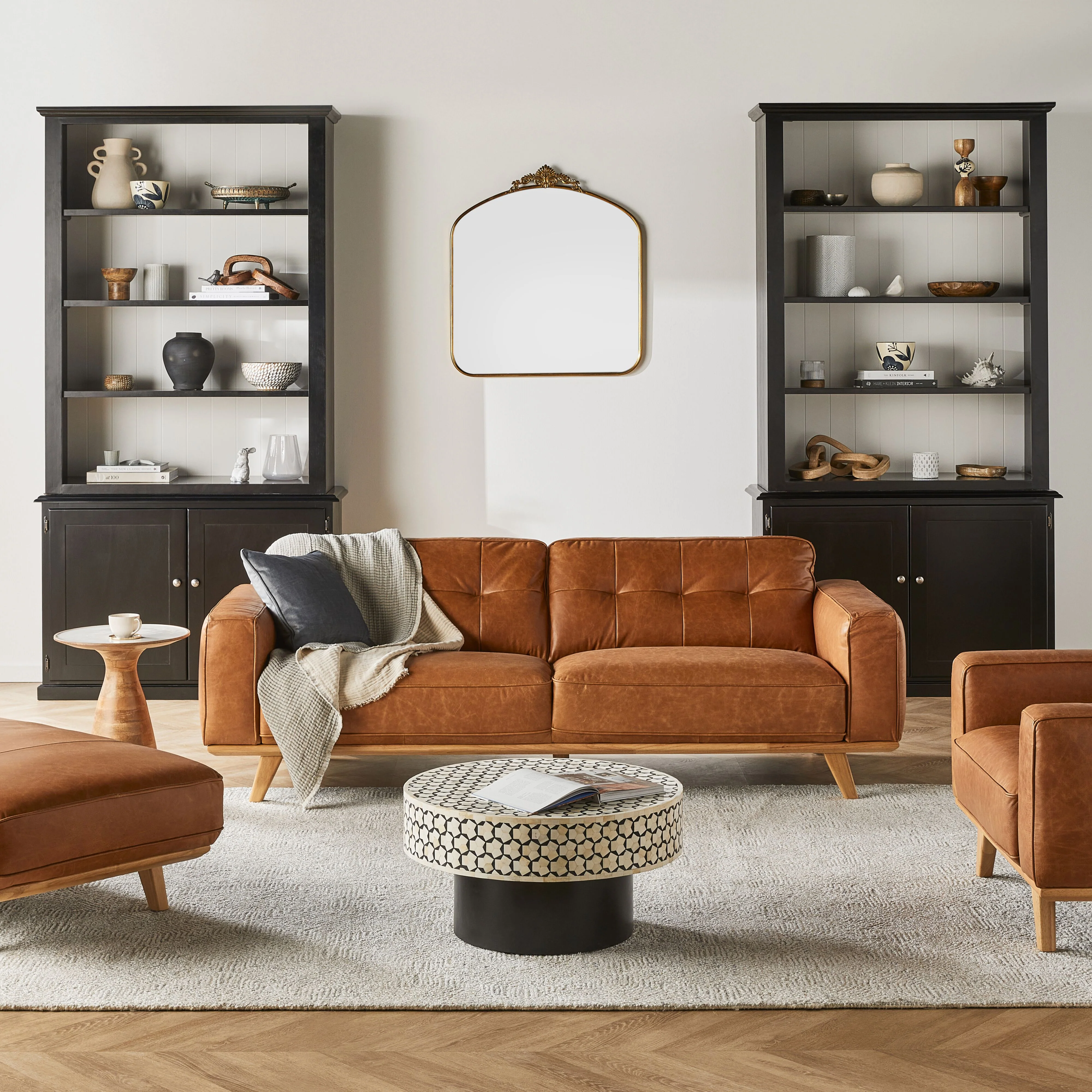 Carson 3 Seater Leather Sofa Dakota Vintage Brown