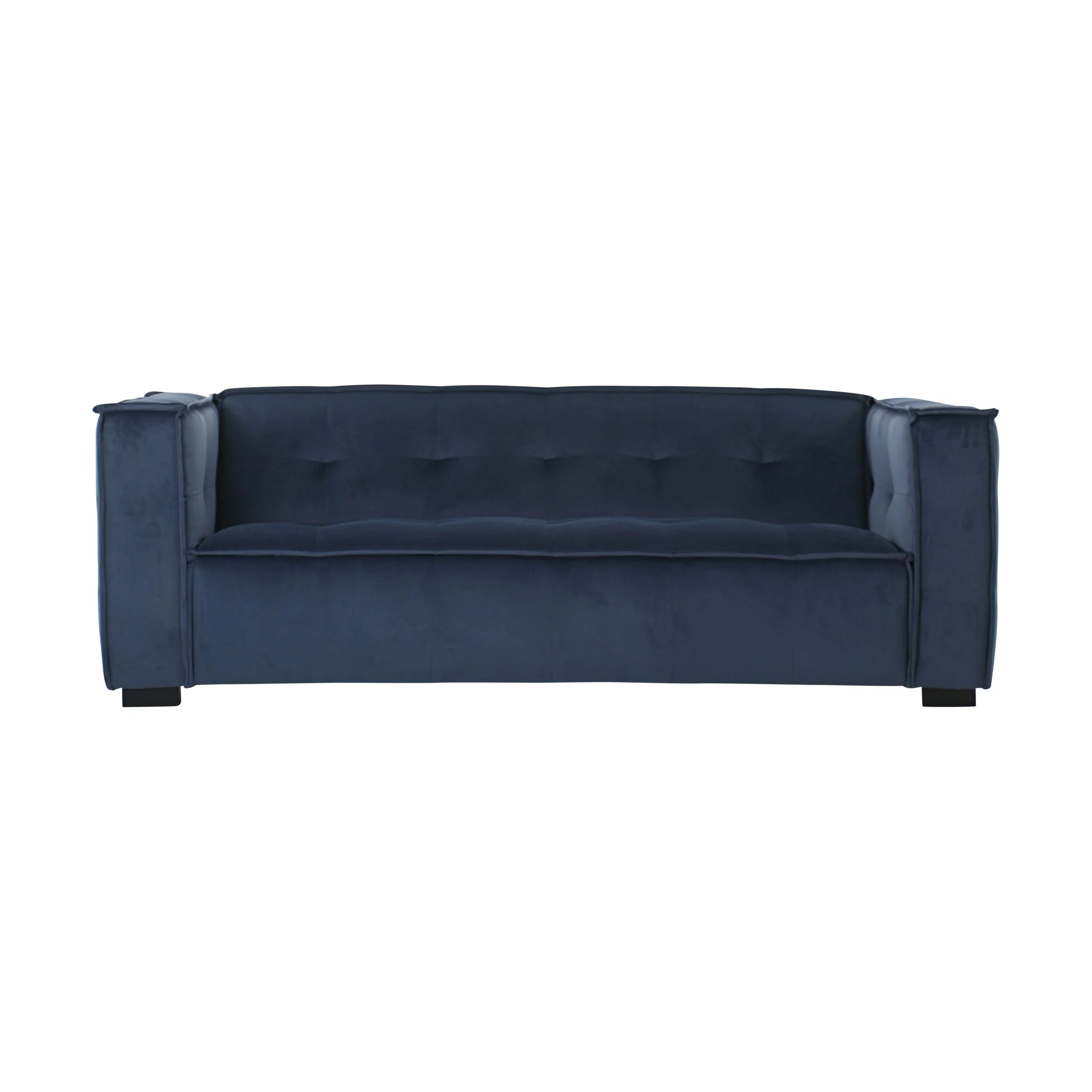 Elementa 3 Seater Velvet Sofa Sapphire Blue C-044