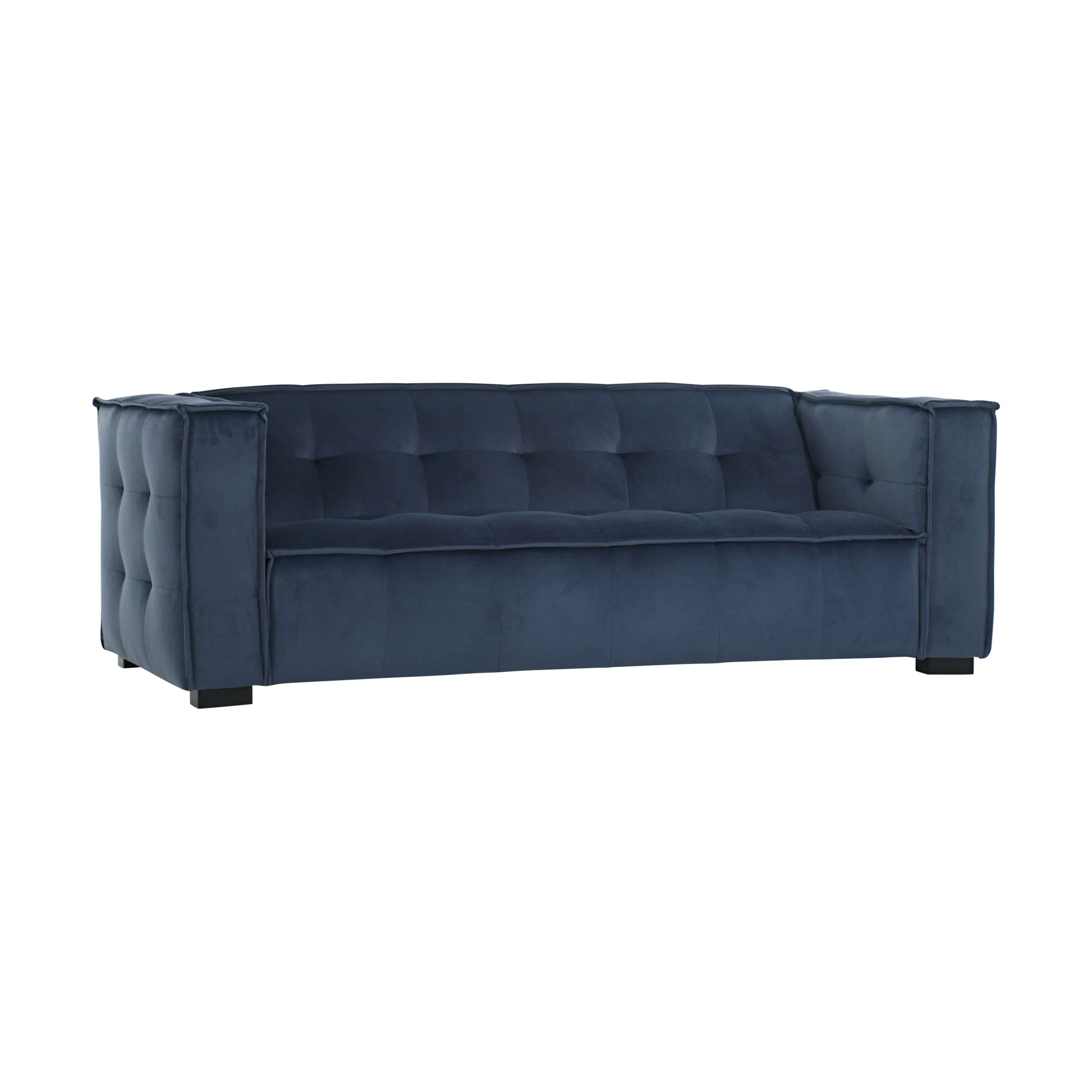 Elementa 3 Seater Velvet Sofa Sapphire Blue C-044