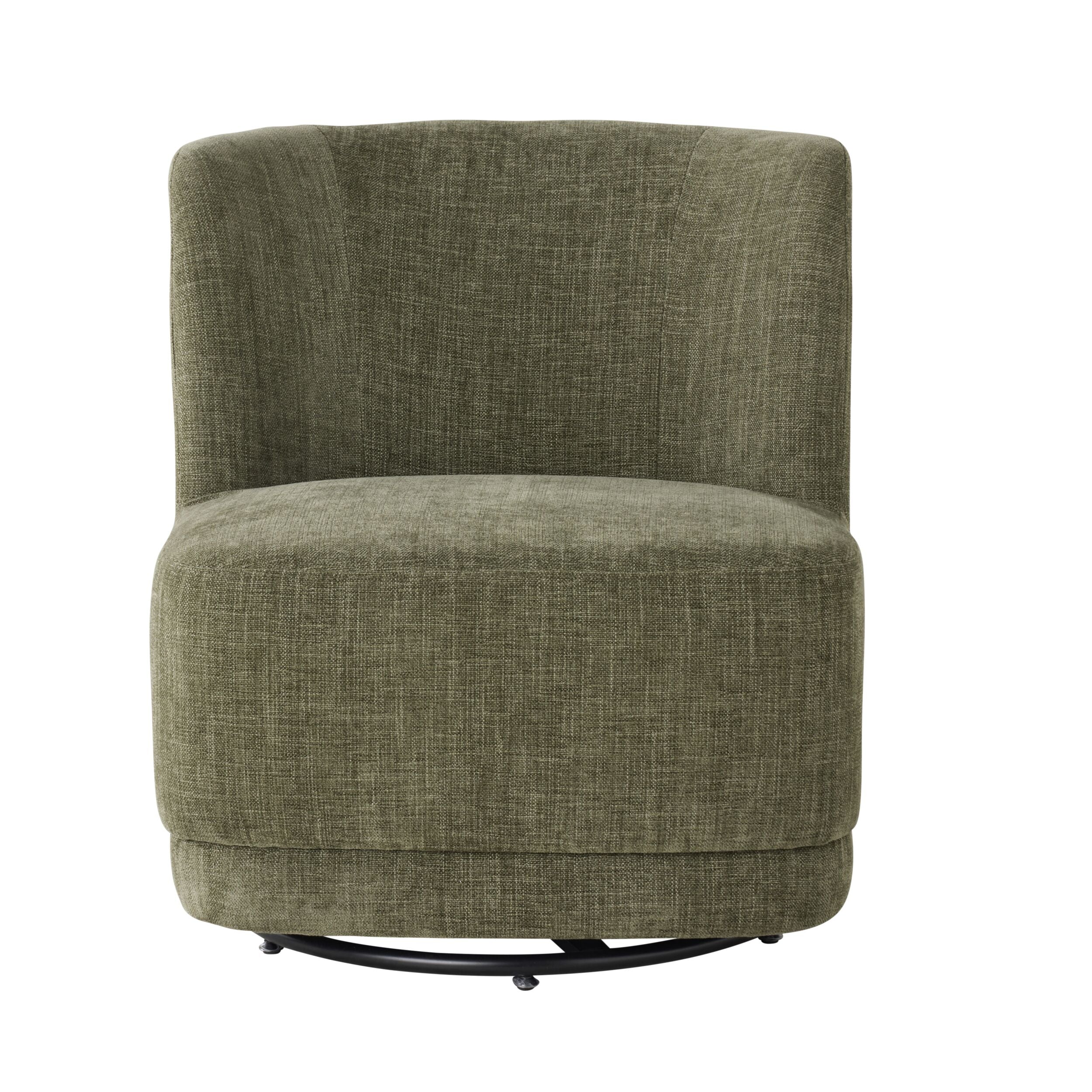 Amala Swivel Occasional Chair Fern Green Weave