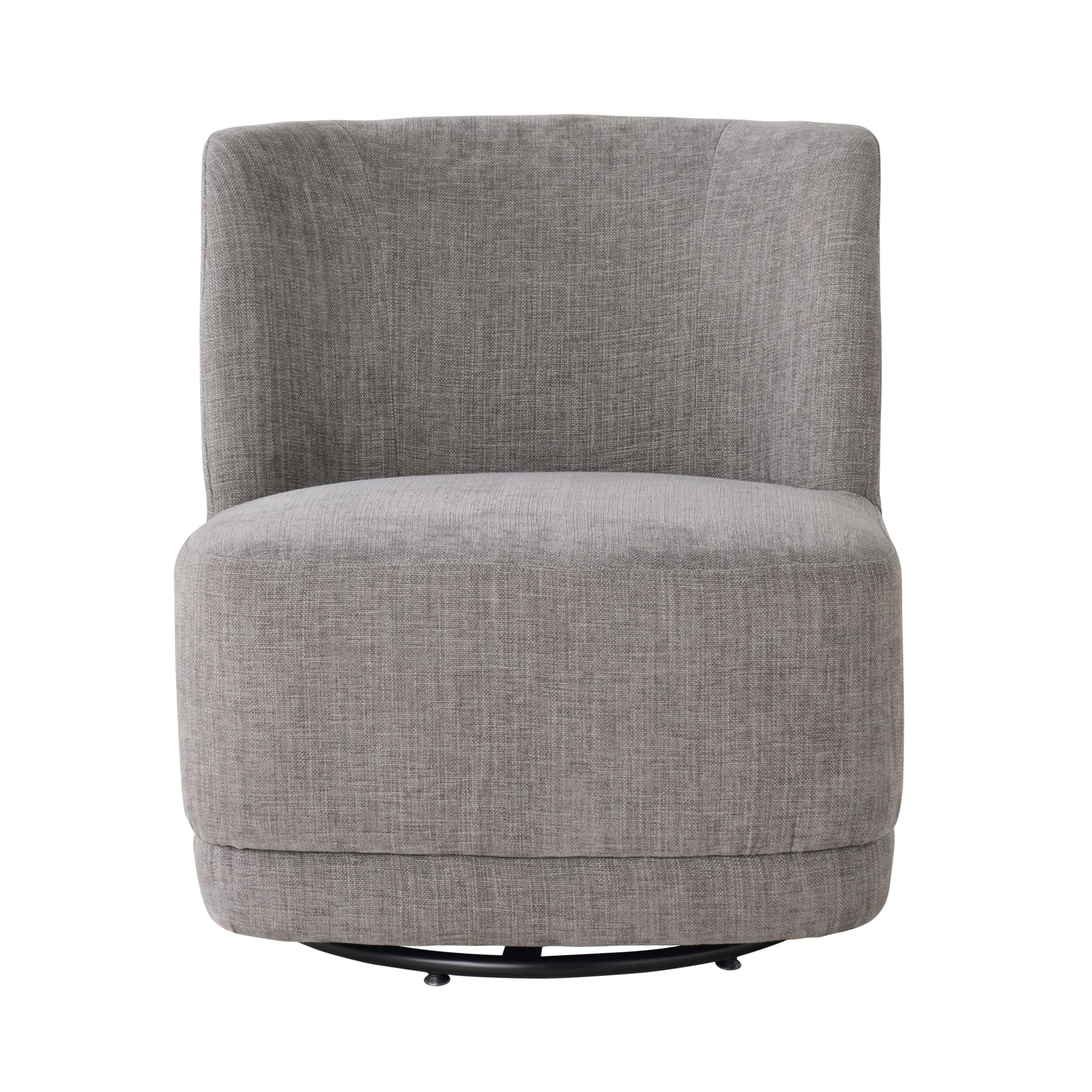 Amala Swivel Occasional Chair Granite Grey Weave