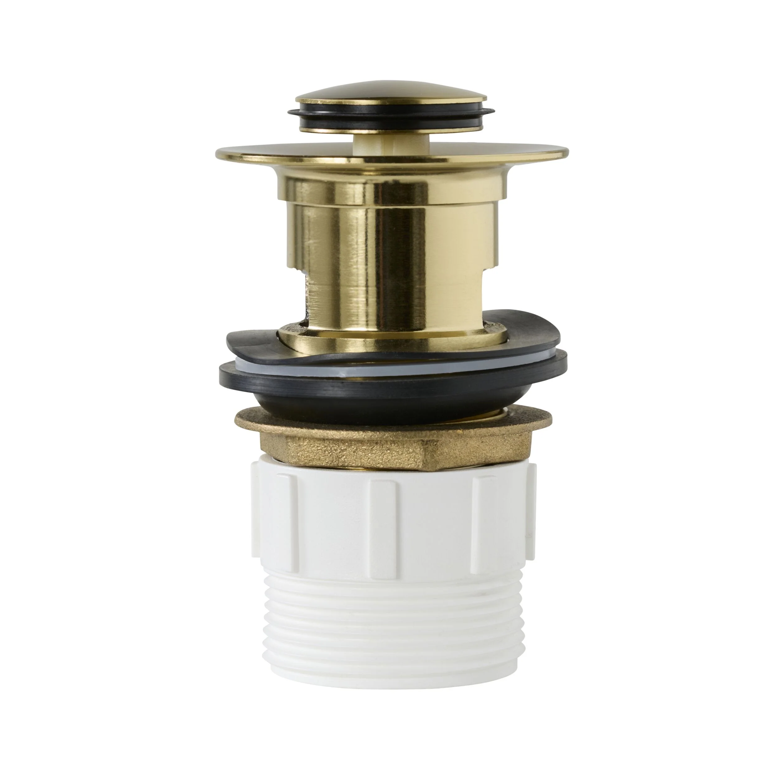 Camden Pop Up Waste Universal 32/40 x 80mm with Overflow Brushed Brass