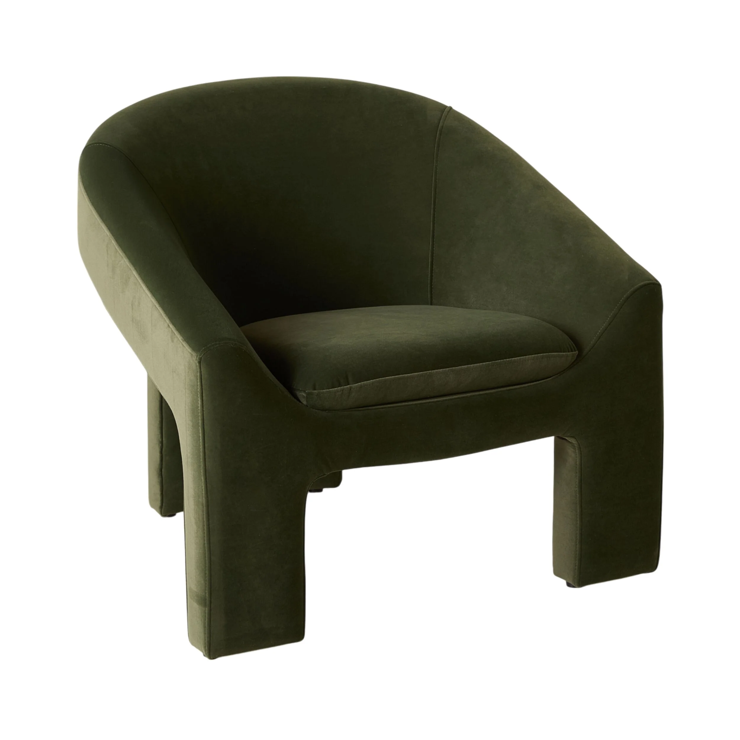 Luka Occasional Chair Velvet Eucalyptus Green