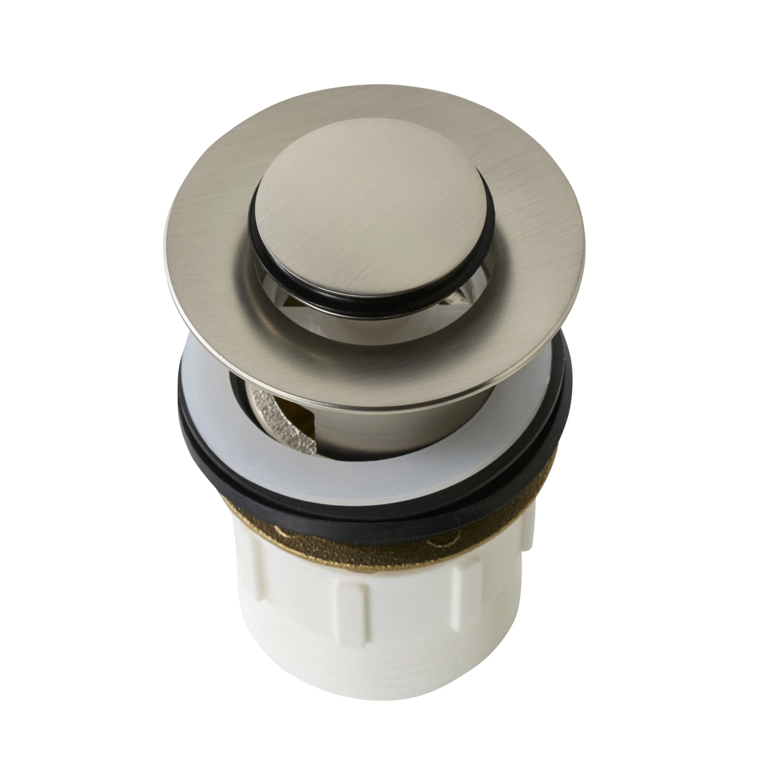 Camden Pop Up Waste Universal 32/40 x 80mm with Overflow Brushed Nickel