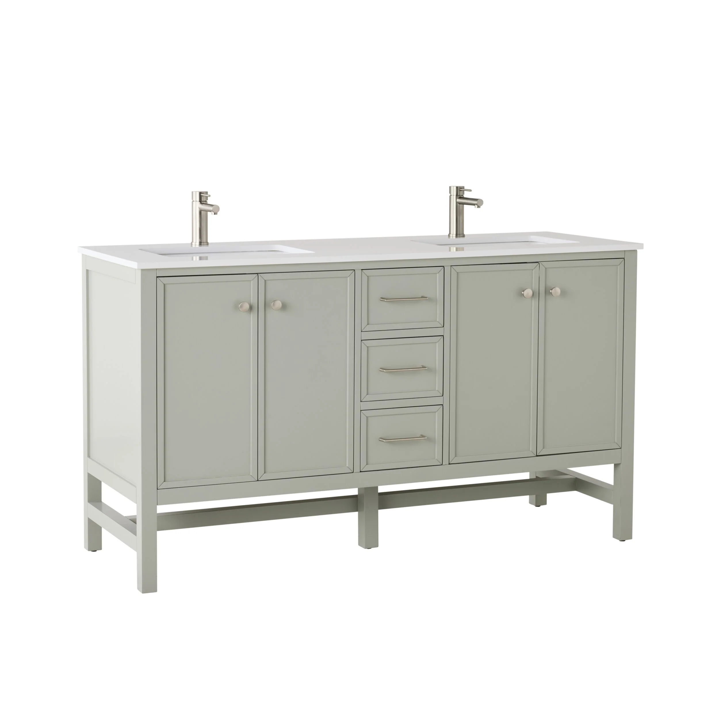 Liam Double Vanity Evergreen Fog 1550mm