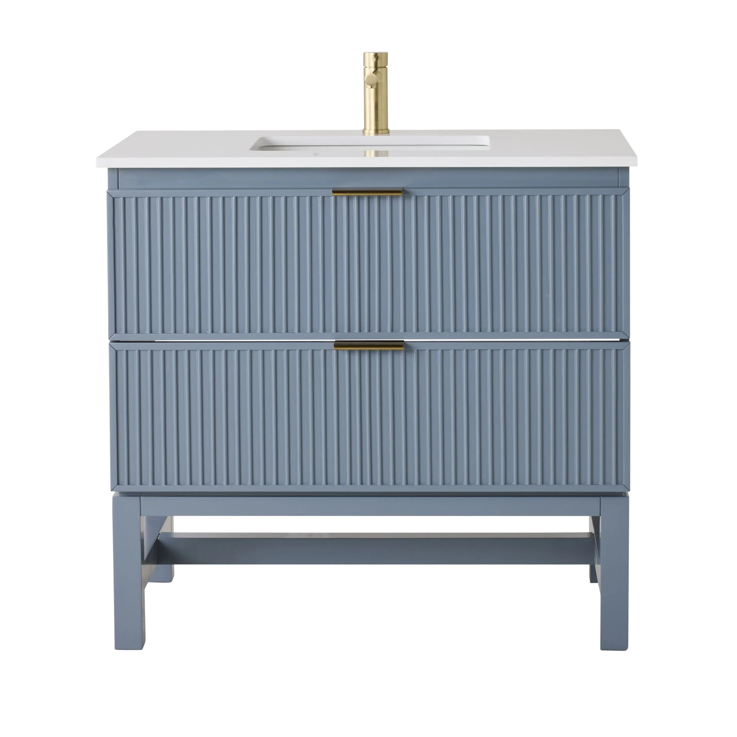 Lennox Single Vanity Slate Blue 940mm
