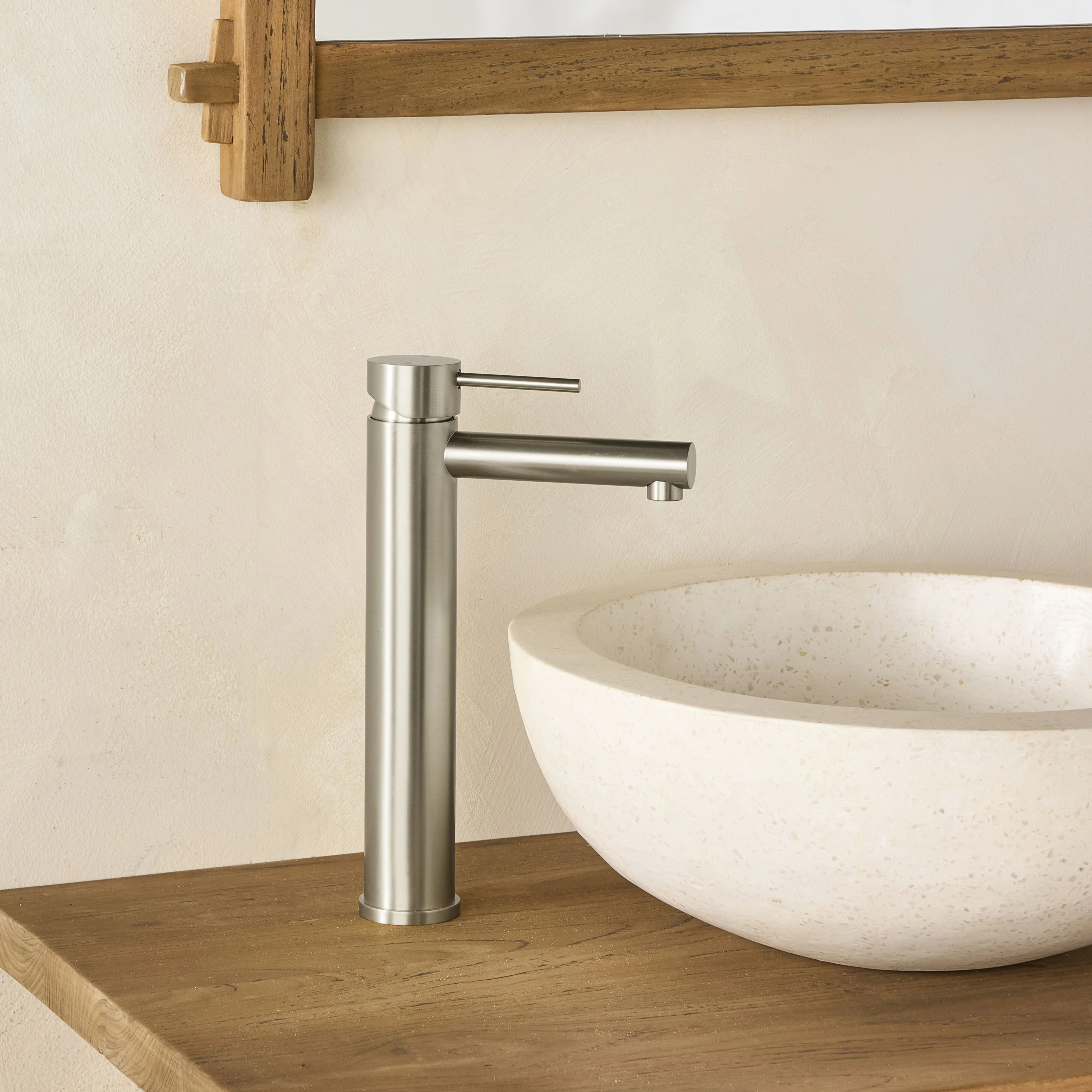 Camden Tall Basin Mixer Brushed Nickel