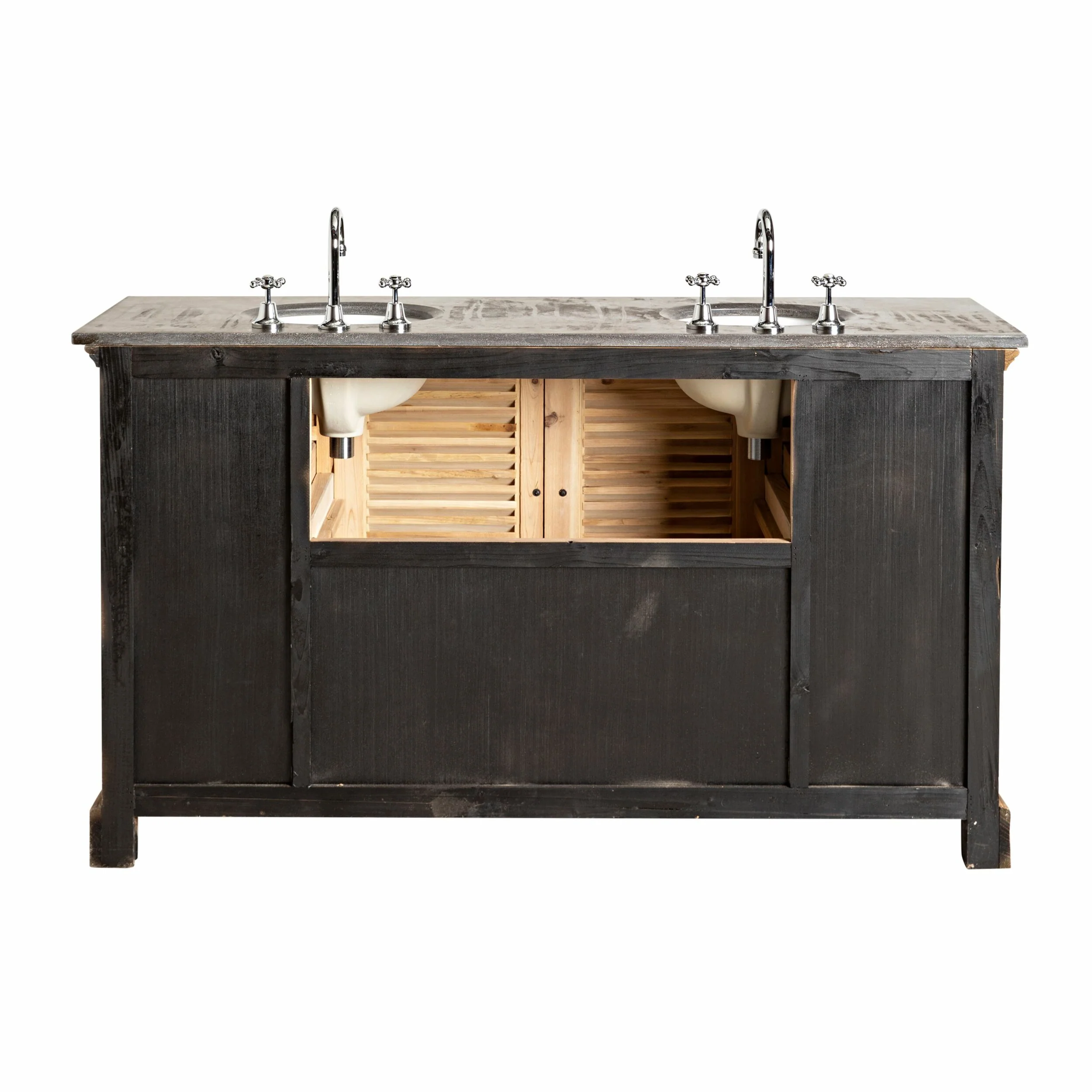 1533-louver-double-vanity-150cm-with-blue-stone-top-7.webp Louver Double Vanity 150cm With Blue Stone Top