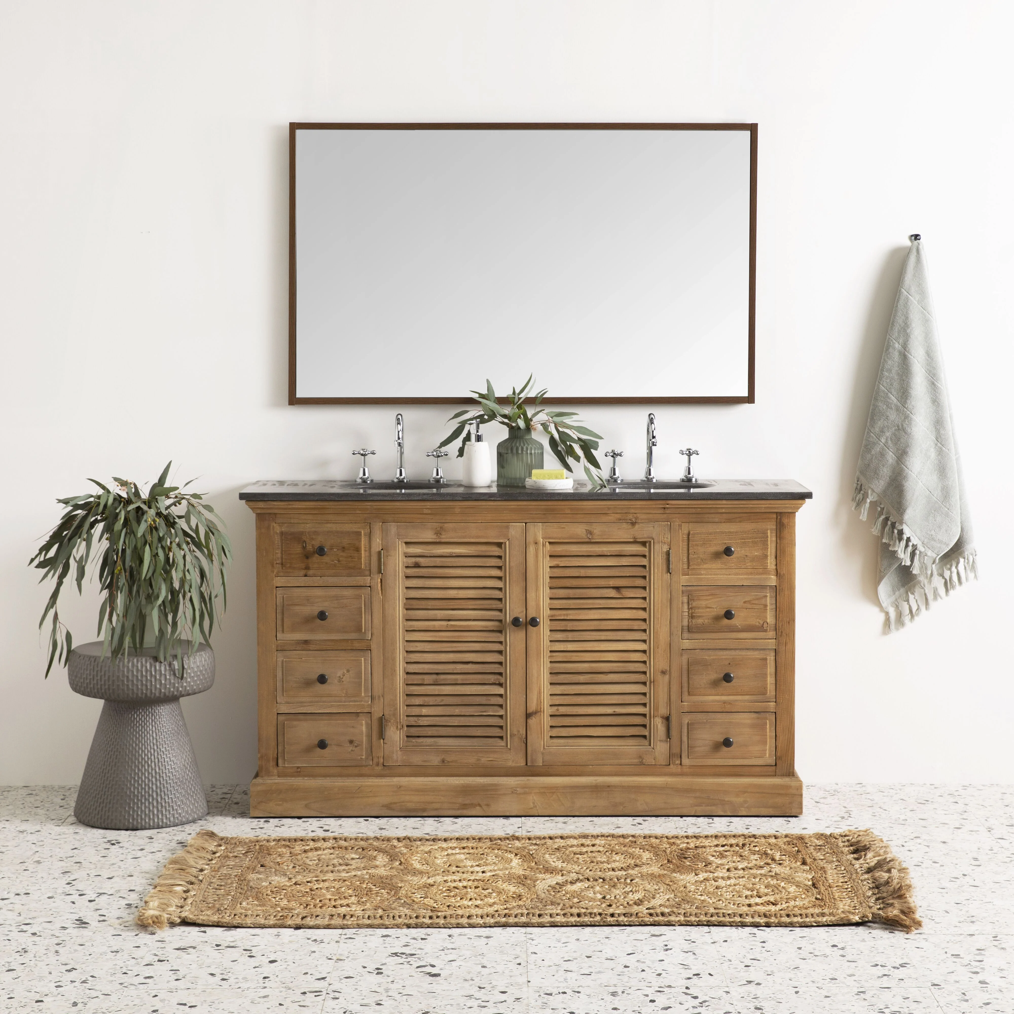 1533-louver-double-vanity-150cm-with-blue-stone-top-9.webp Louver Double Vanity 150cm With Blue Stone Top