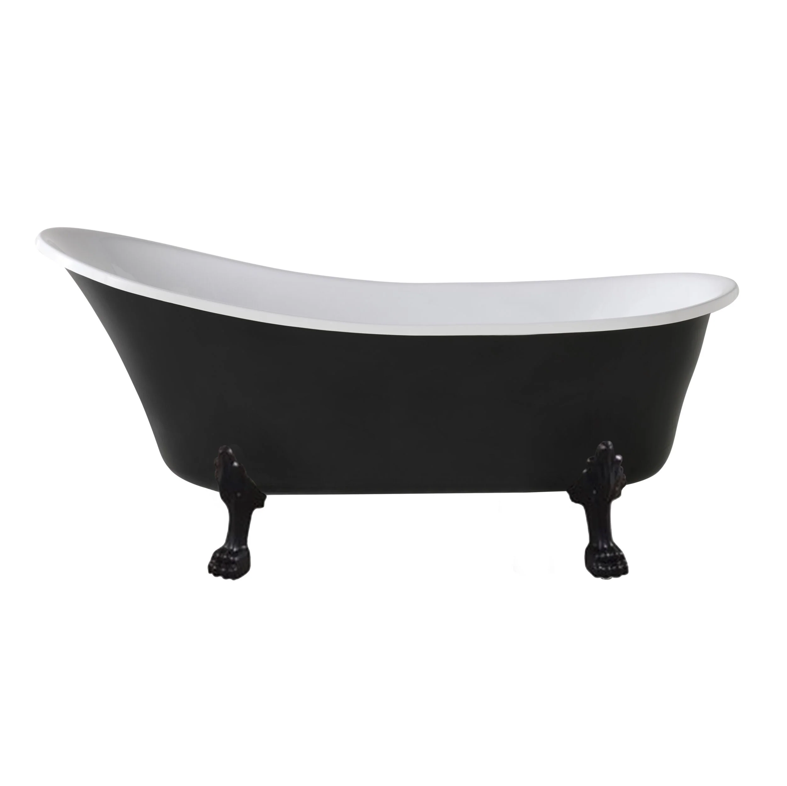 Alto Black Bath 1700mm with Black Feet Package