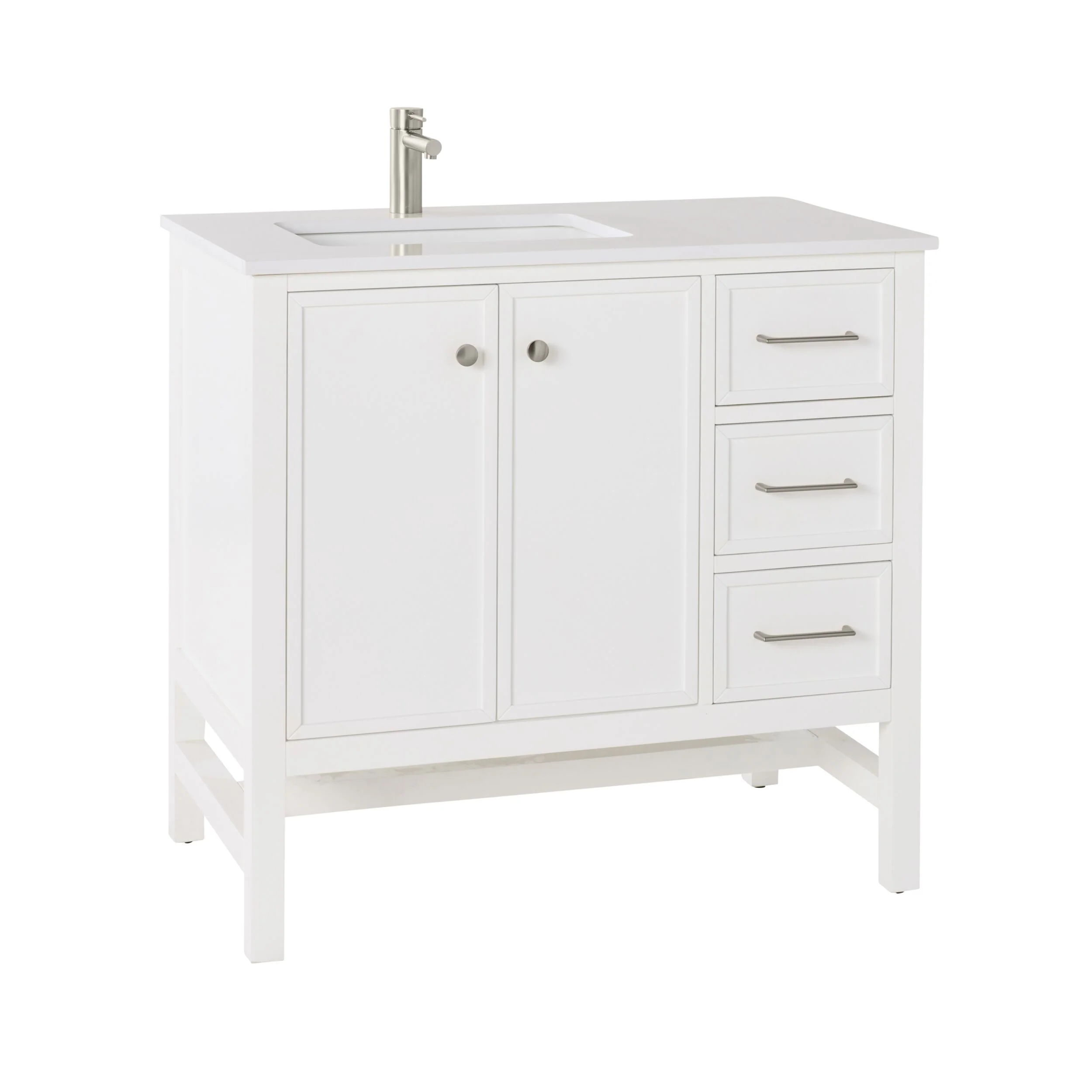 Liam Single Vanity White 940mm