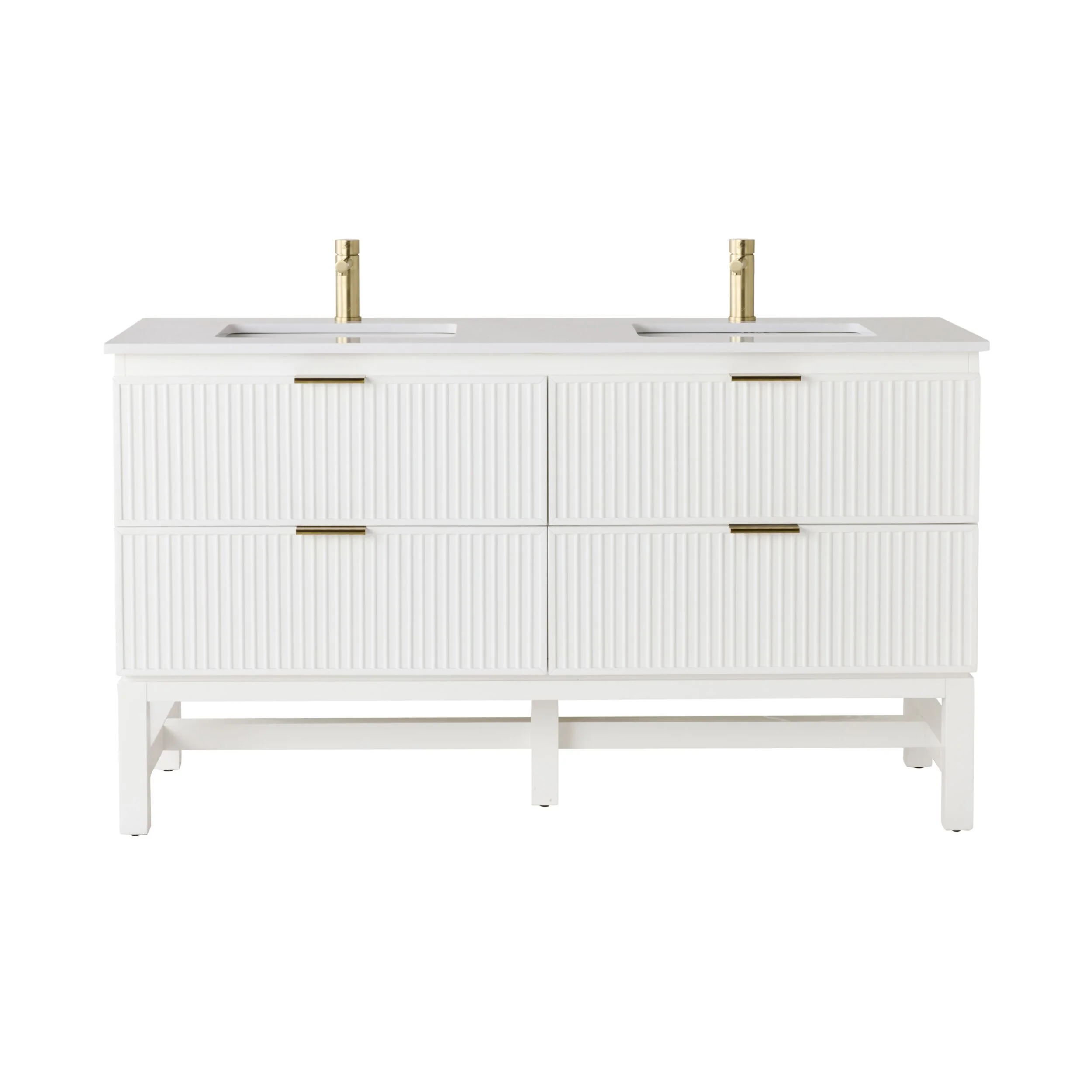Lennox Double Vanity White 1550mm