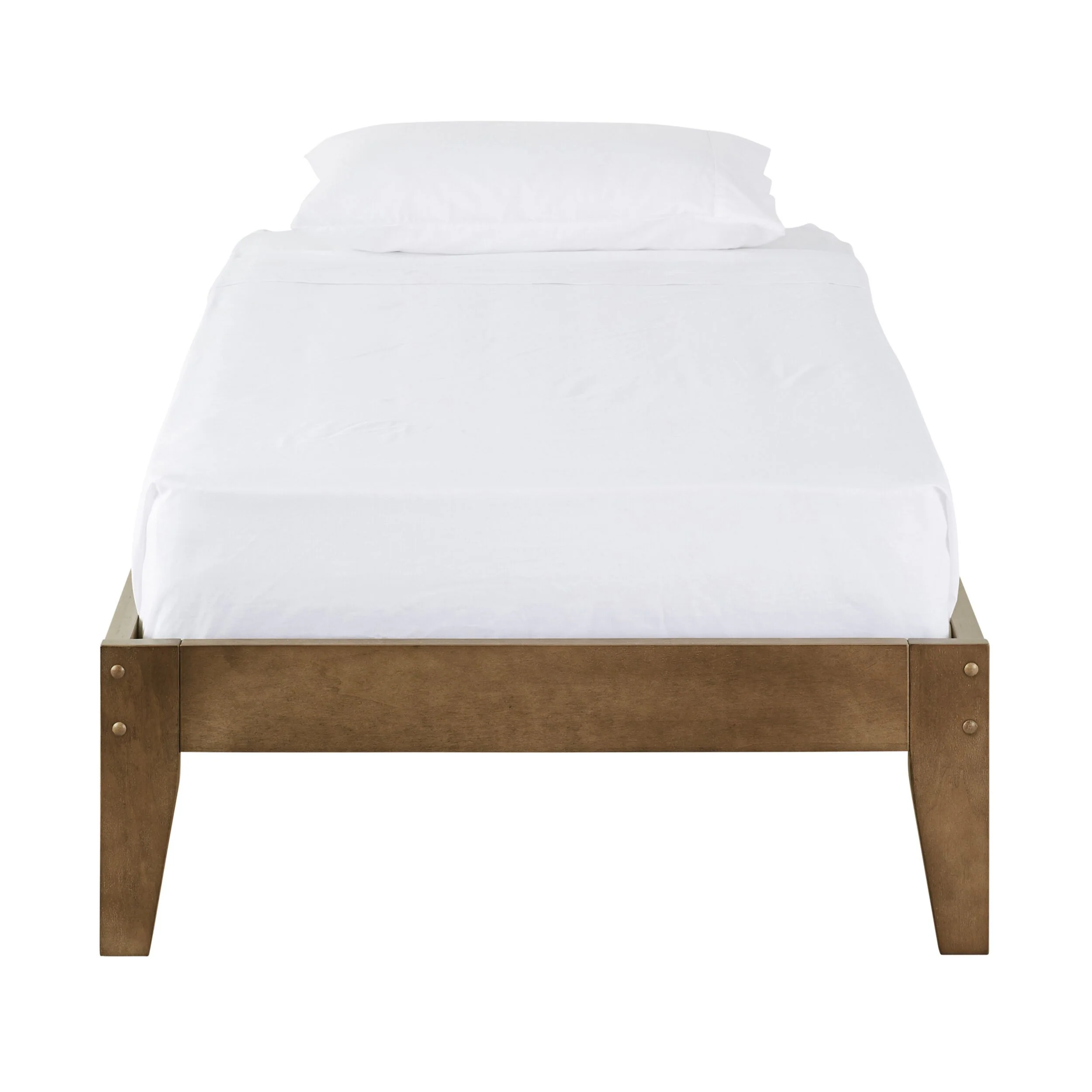 Kyan King Single Bed Base Chestnut