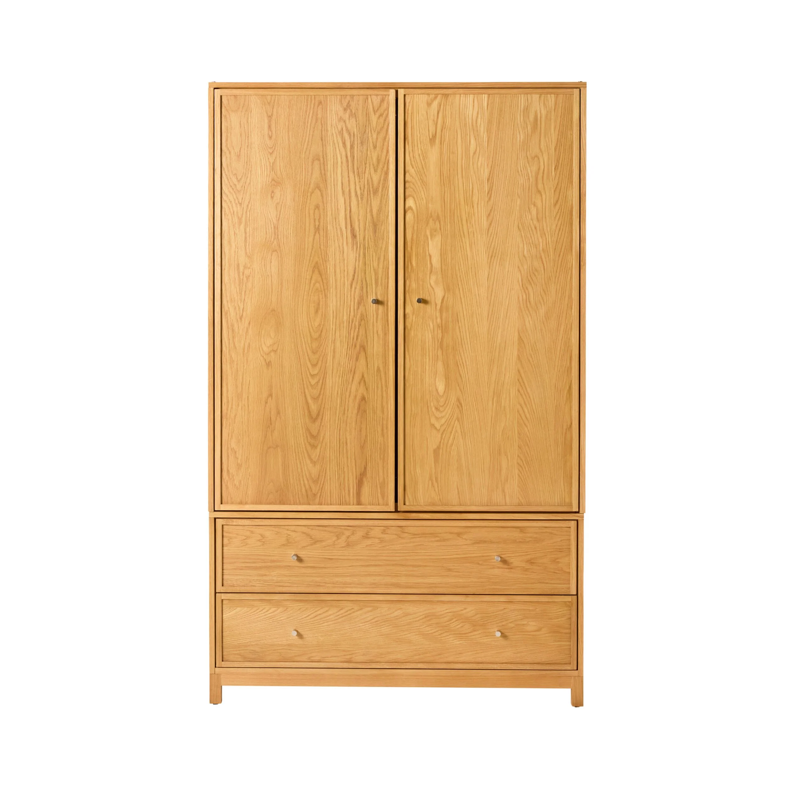 Avalon 2 Drawer Wardrobe Light Oak