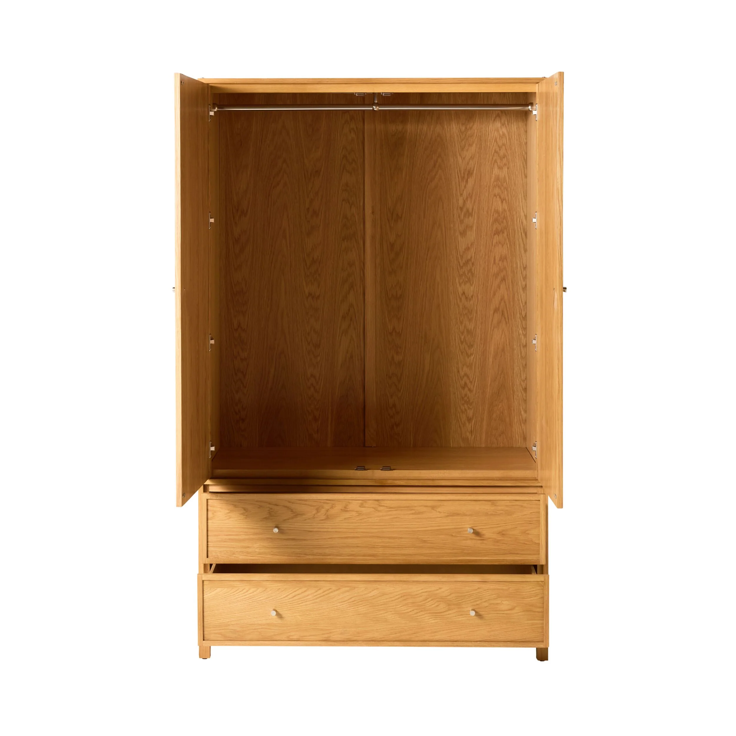 Avalon 2 Drawer Wardrobe Light Oak