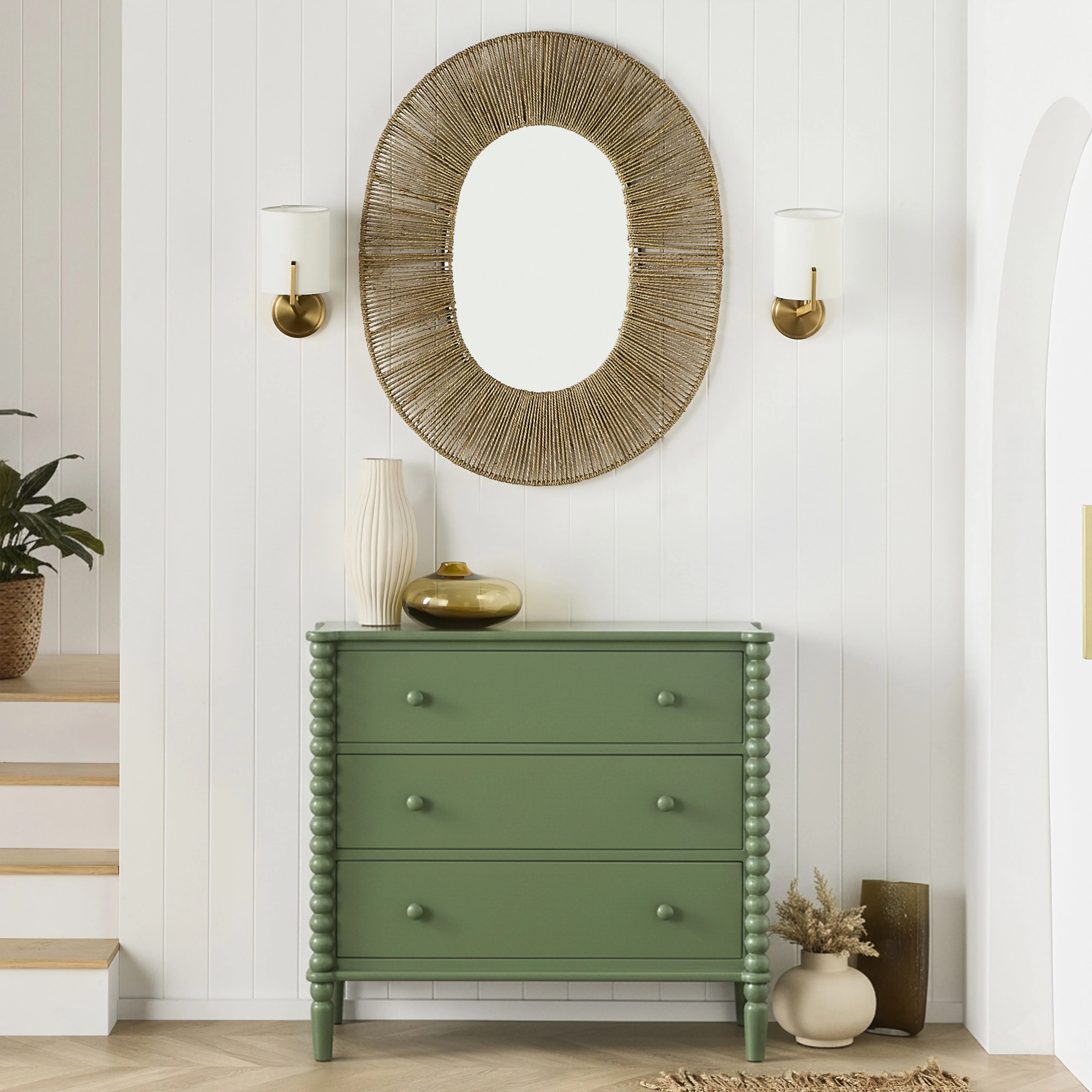 Maisie 3 Drawer Chest Green
