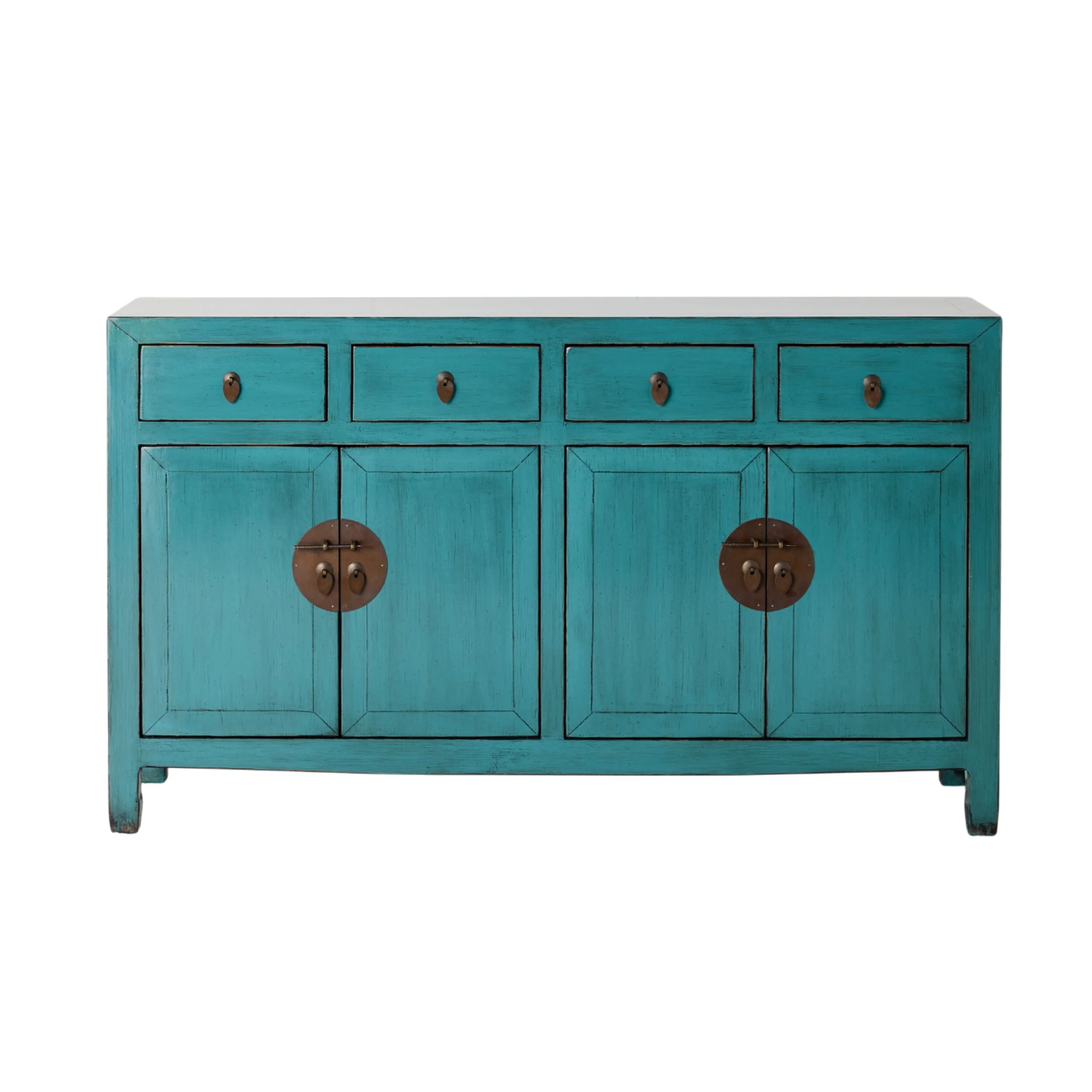 Sansha 4 Door & 4 Drawer Sideboard Turquoise