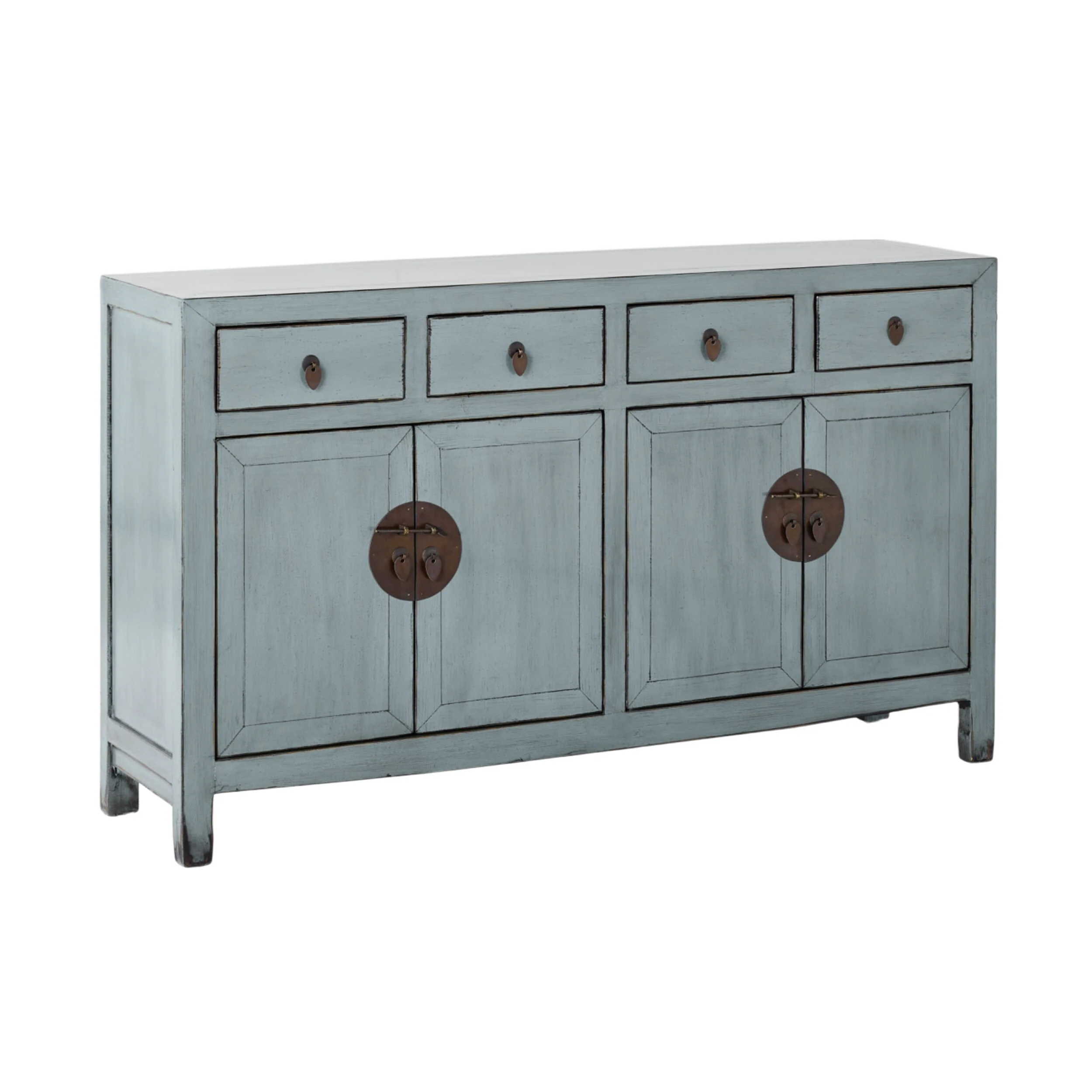 Sansha 4 Door & 4 Drawer Sideboard Dove Grey