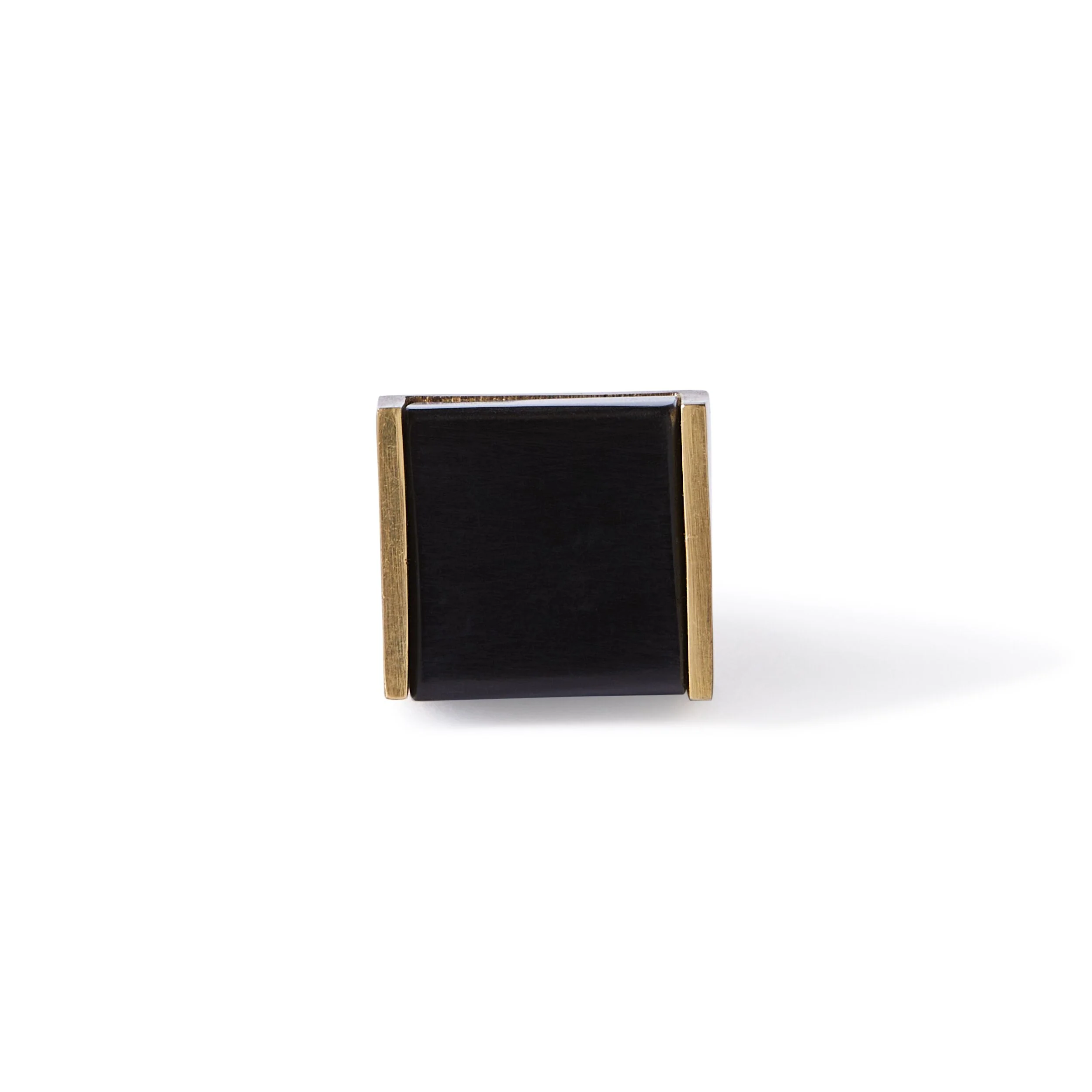 Dax Noir Cube Knob with Trim 2.9cm