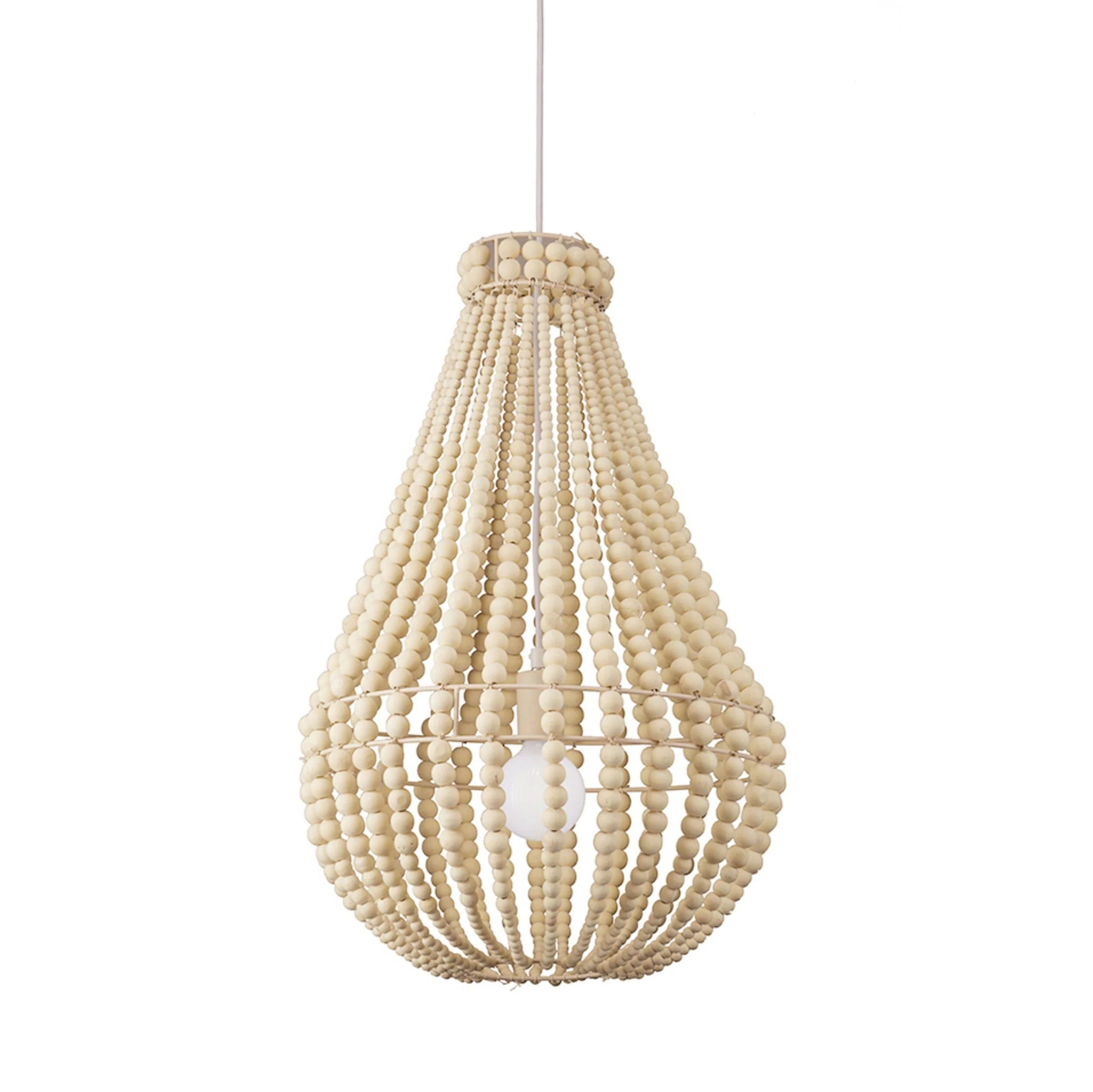 Beaded Chandelier Natural
