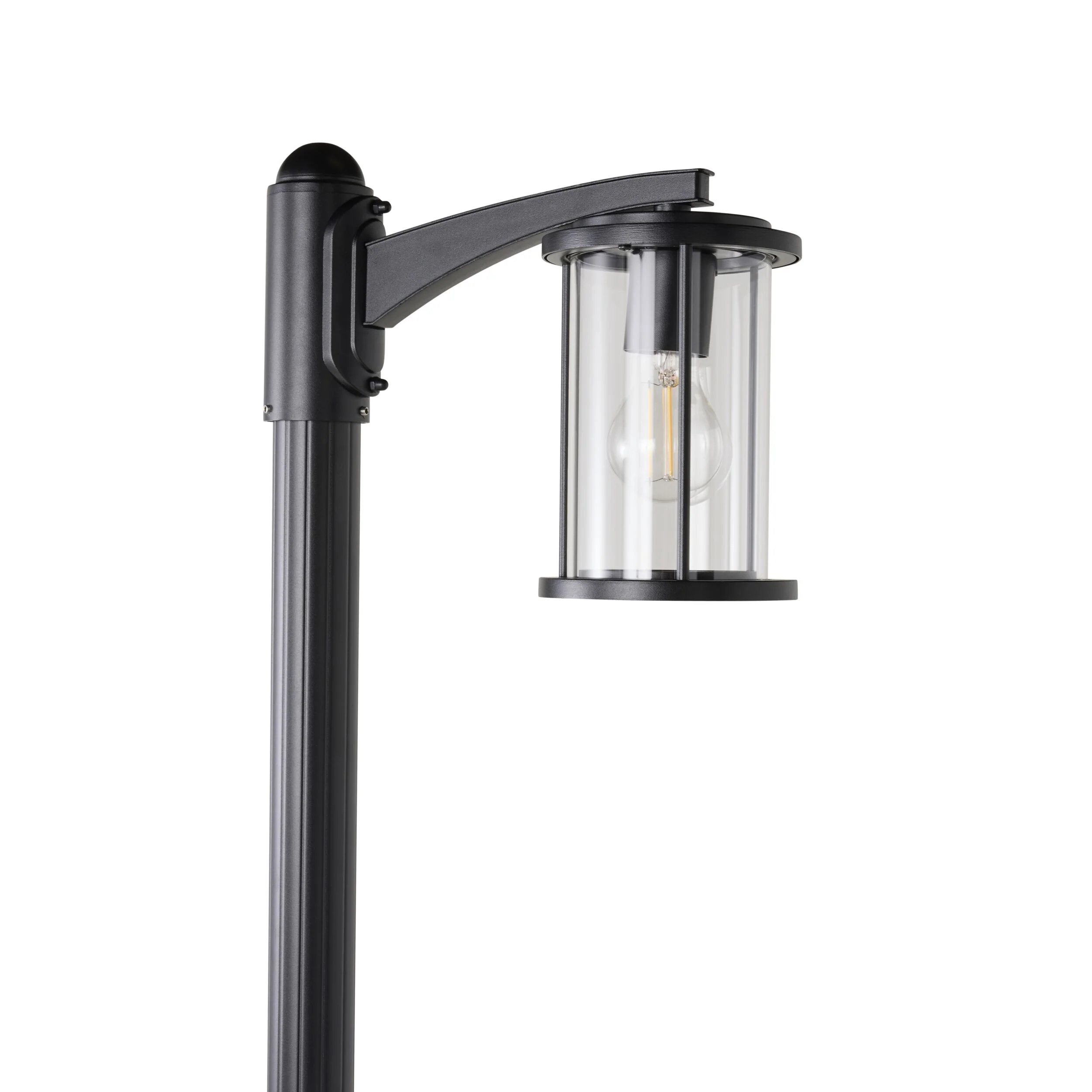 Dover 1 Light Exterior Lamp Post Black 200cm