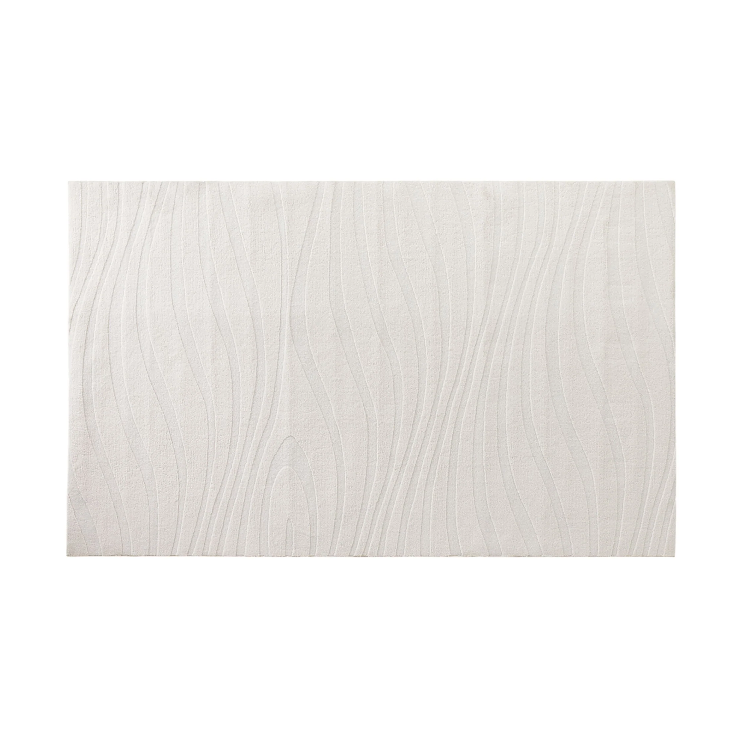 Ripple Hi Lo Rug White Sand 180x280cm