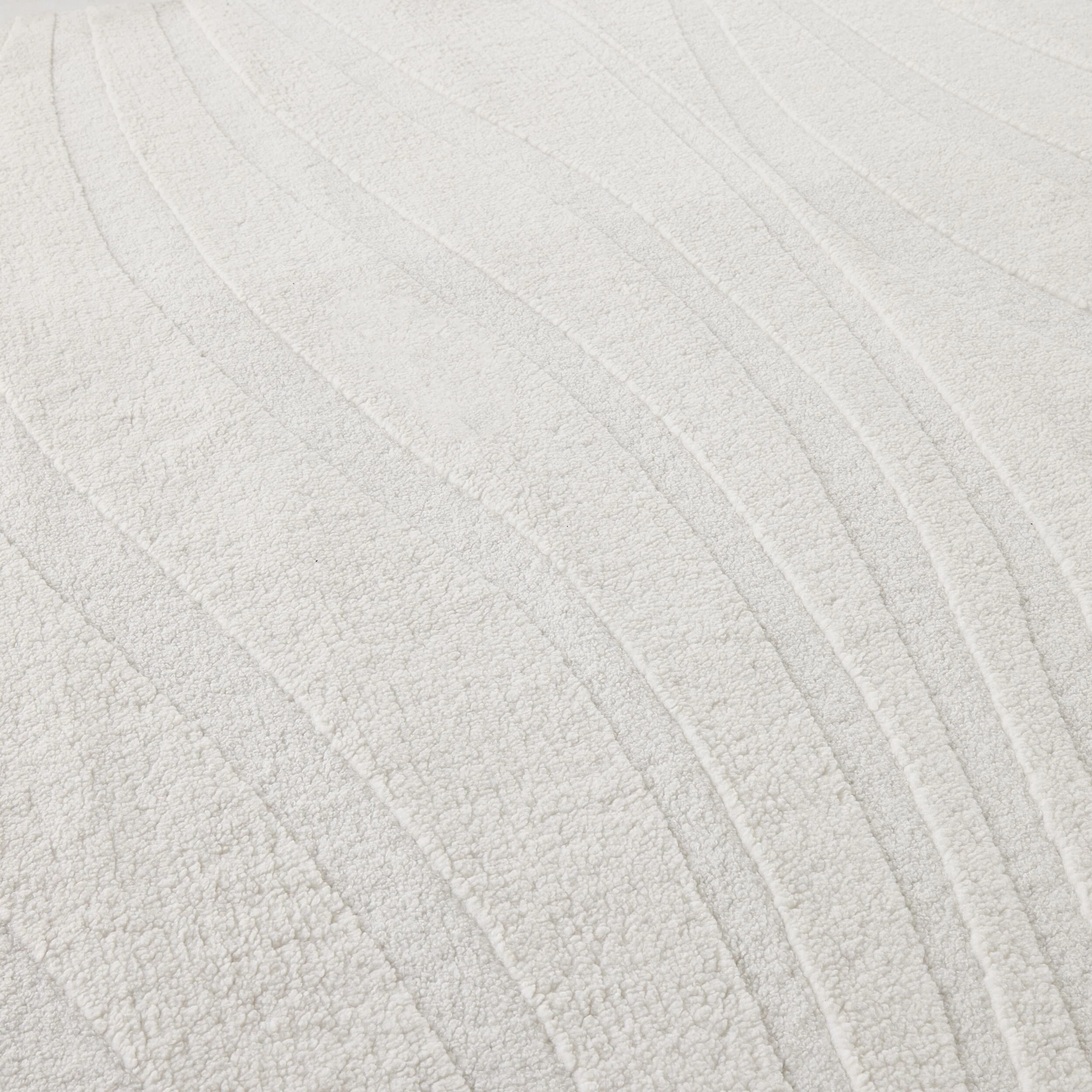 Ripple Hi Lo Rug White Sand 180x280cm