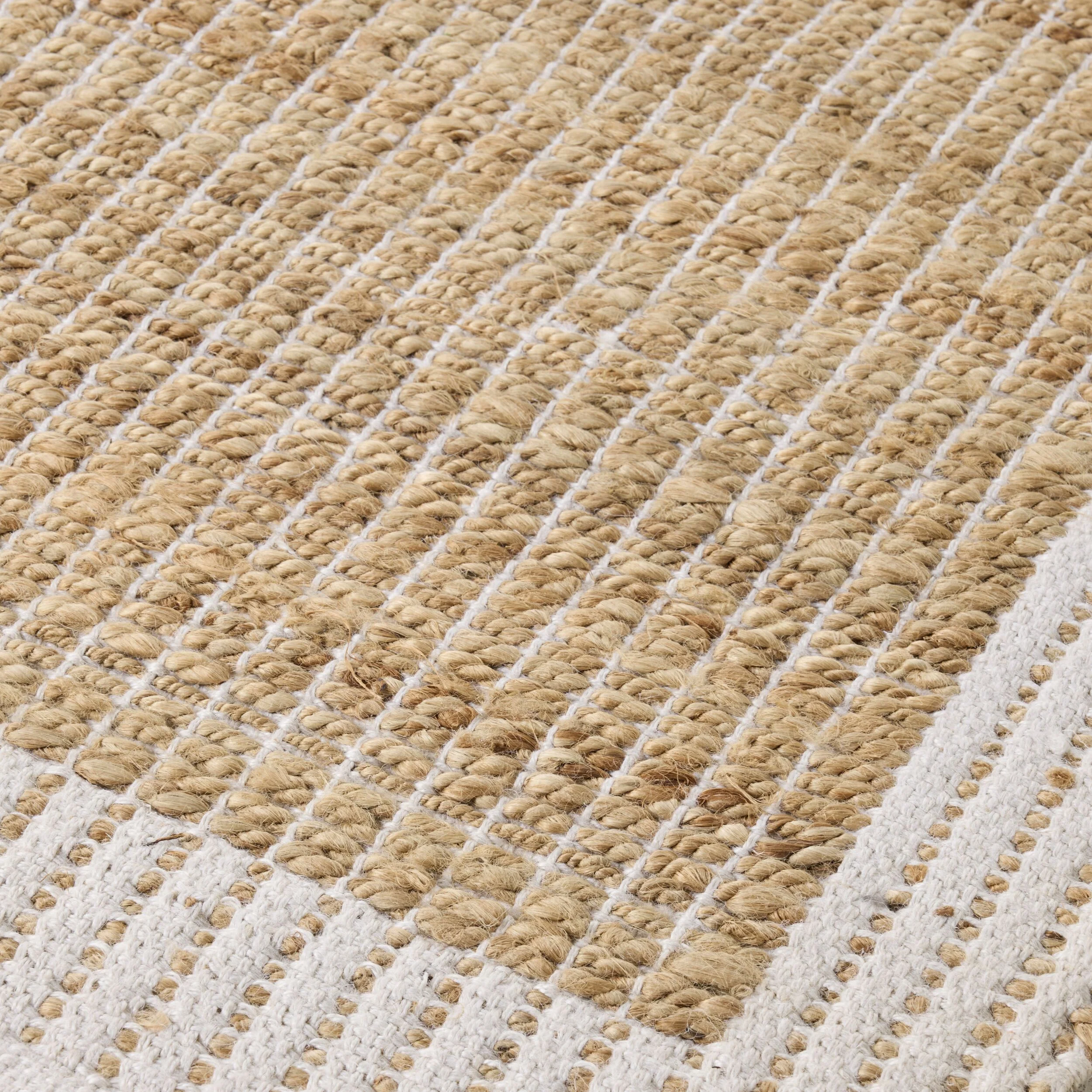 Alhambra Border Jute Runner Wheat 80x300cm