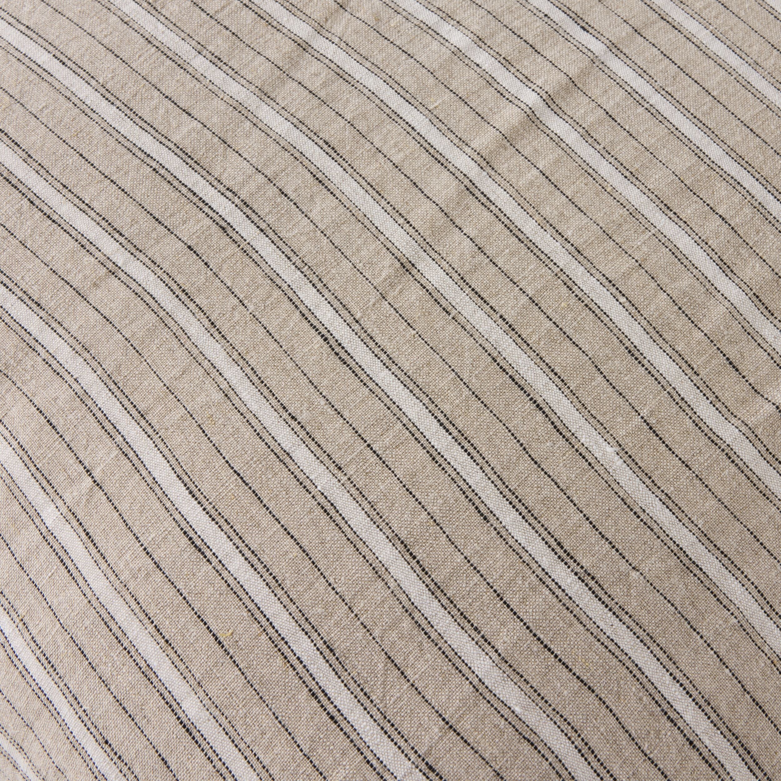 Antibes Stripe Linen Cushion Natural 50x50cm