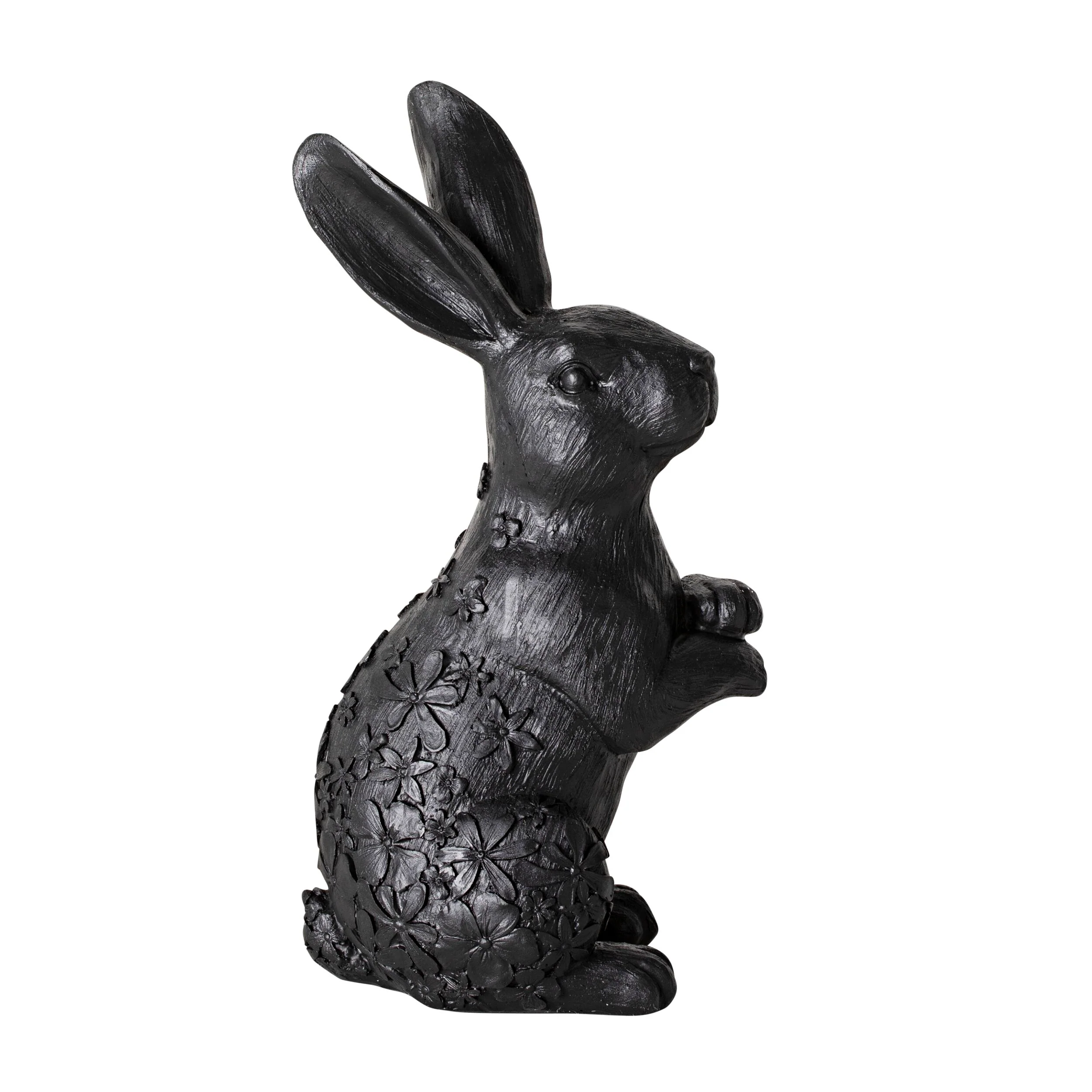 2576-black-rabbit-statue-31x15x13cm-2.webp Black Rabbit Statue 31x15x13cm