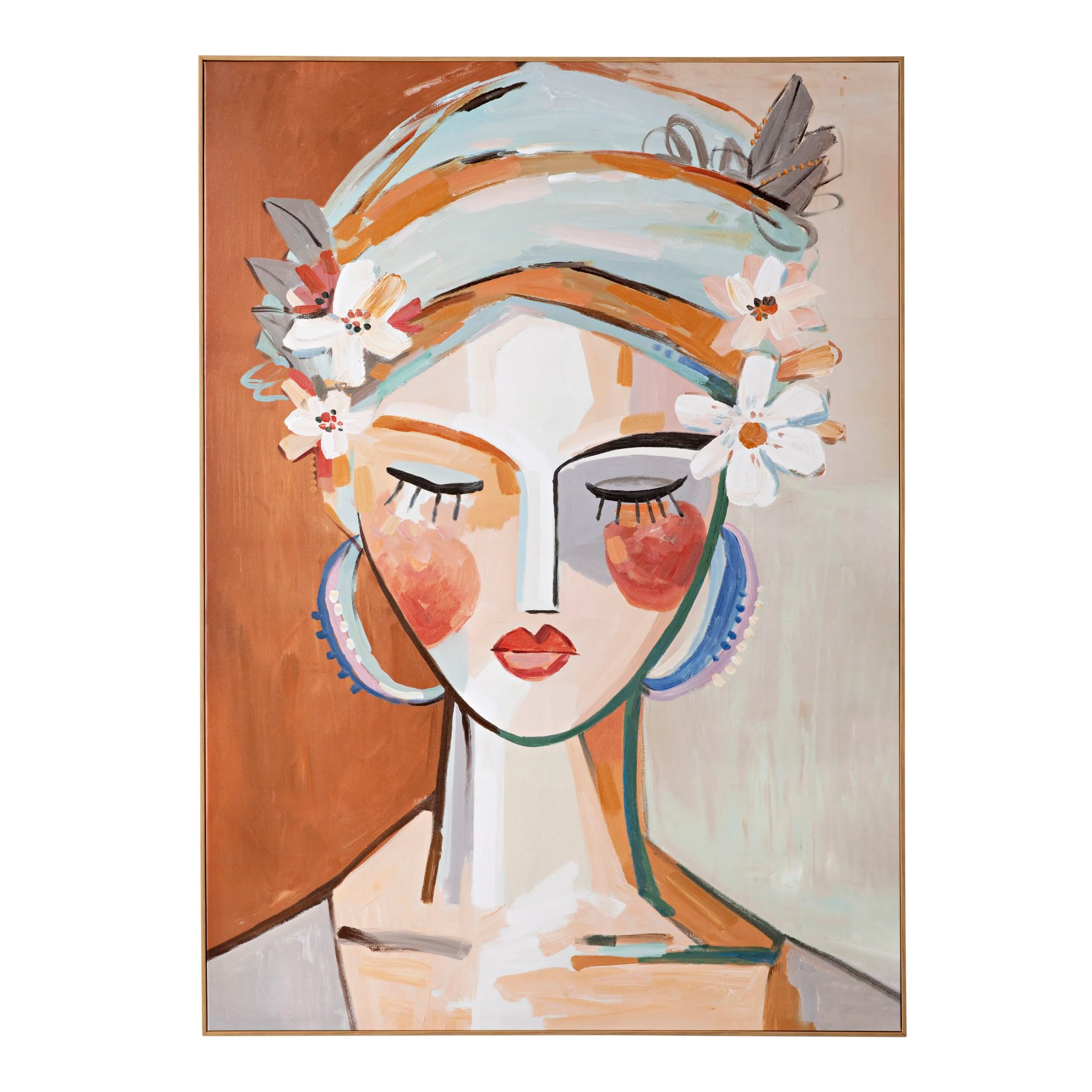 2579-claudette-abstract-female-face-framed-print-140x100cm-1.webp Claudette Abstract Female Face Framed Print 140x100cm