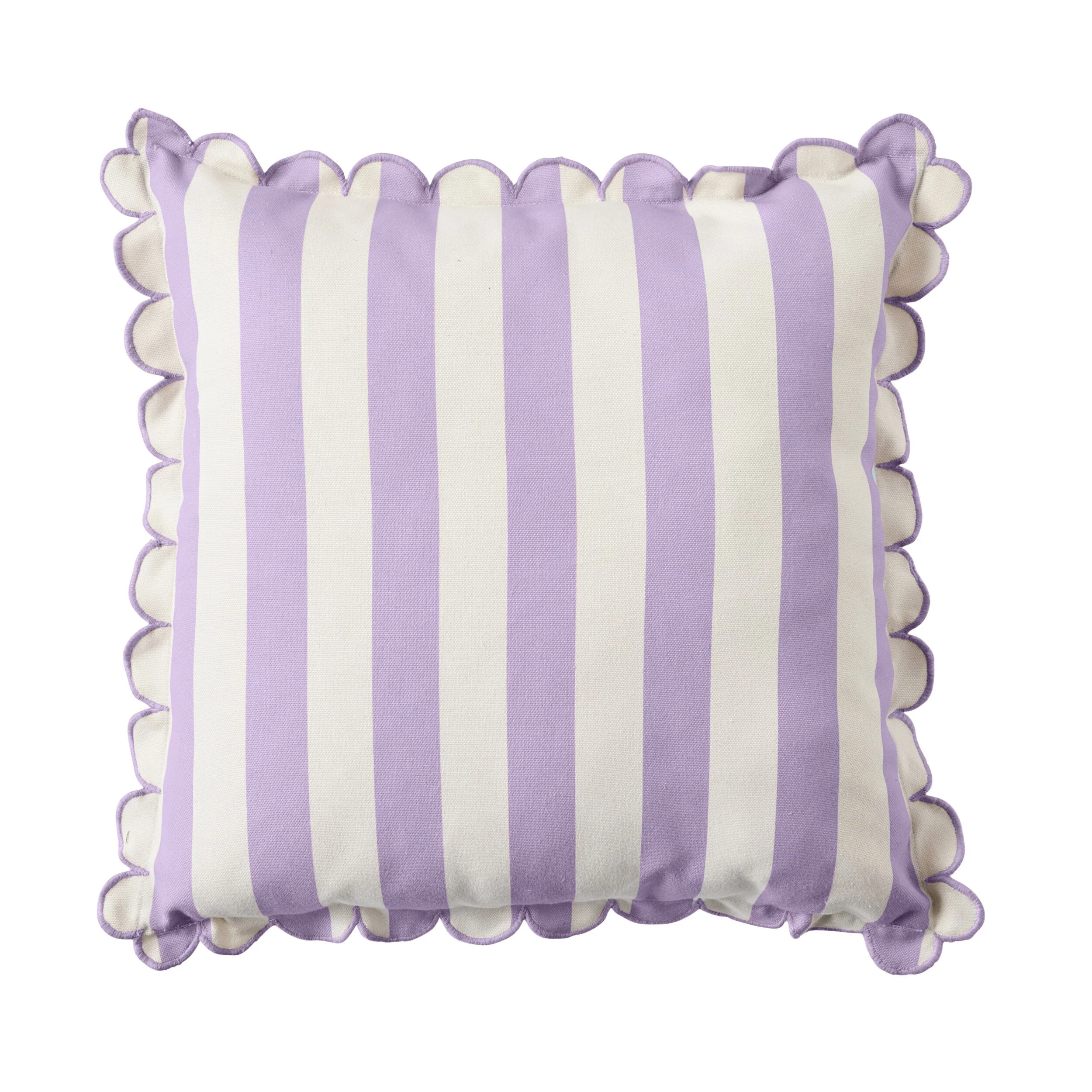 Aruba Scallop Edge Stripe Lilac 45x45cm