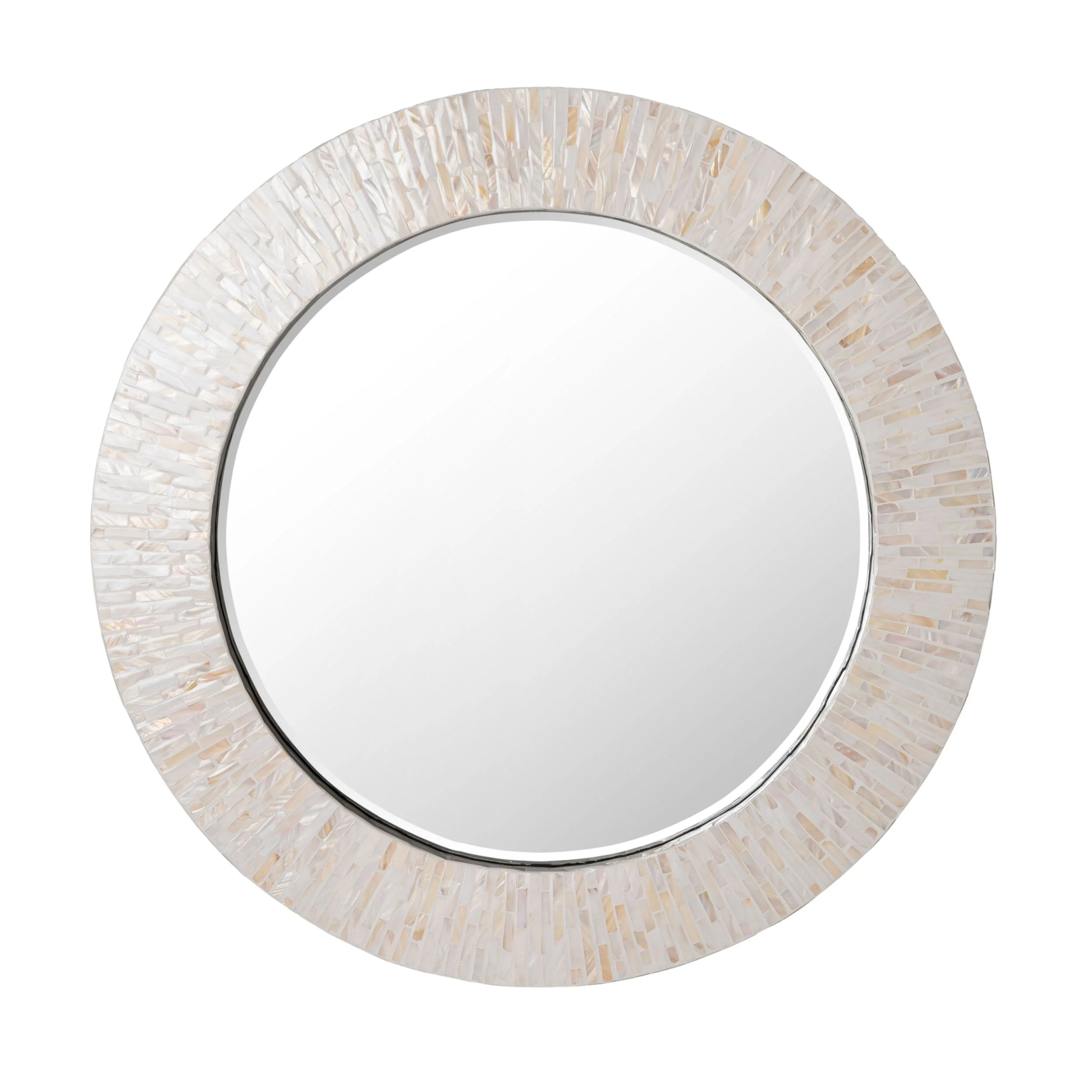 Samal Capiz Round Wall Mirror 70x70x3cm