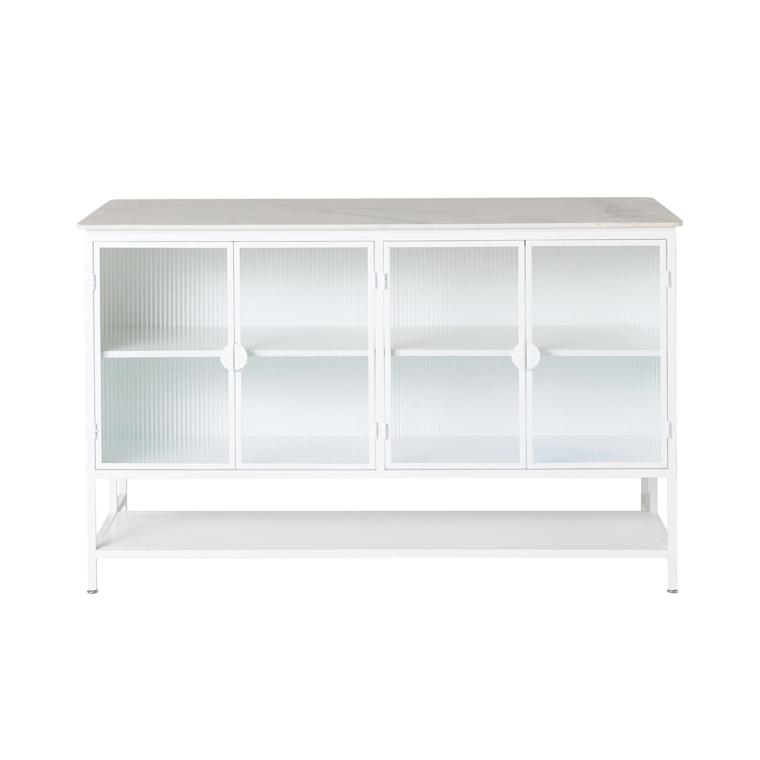 Nero Kitchen Island Bench White 150cm