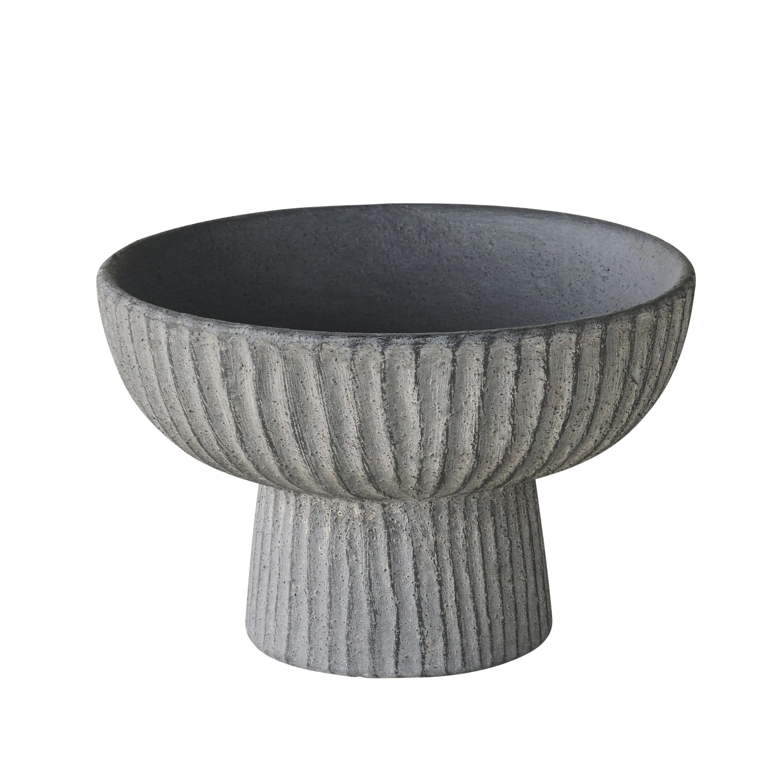 Ortiz Ribbed Pedestal Bowl