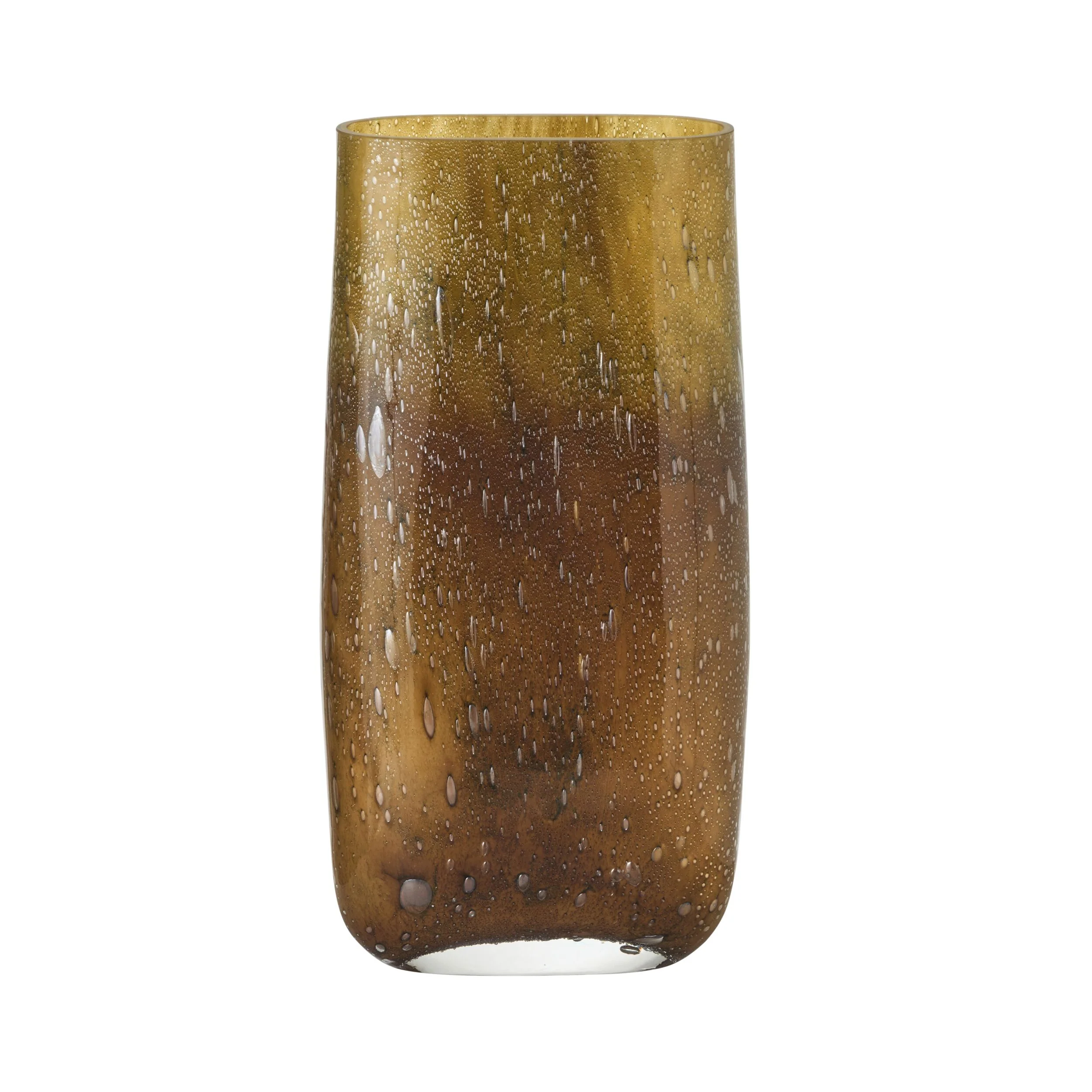 Ombre Powder Glass Vase Umber Large