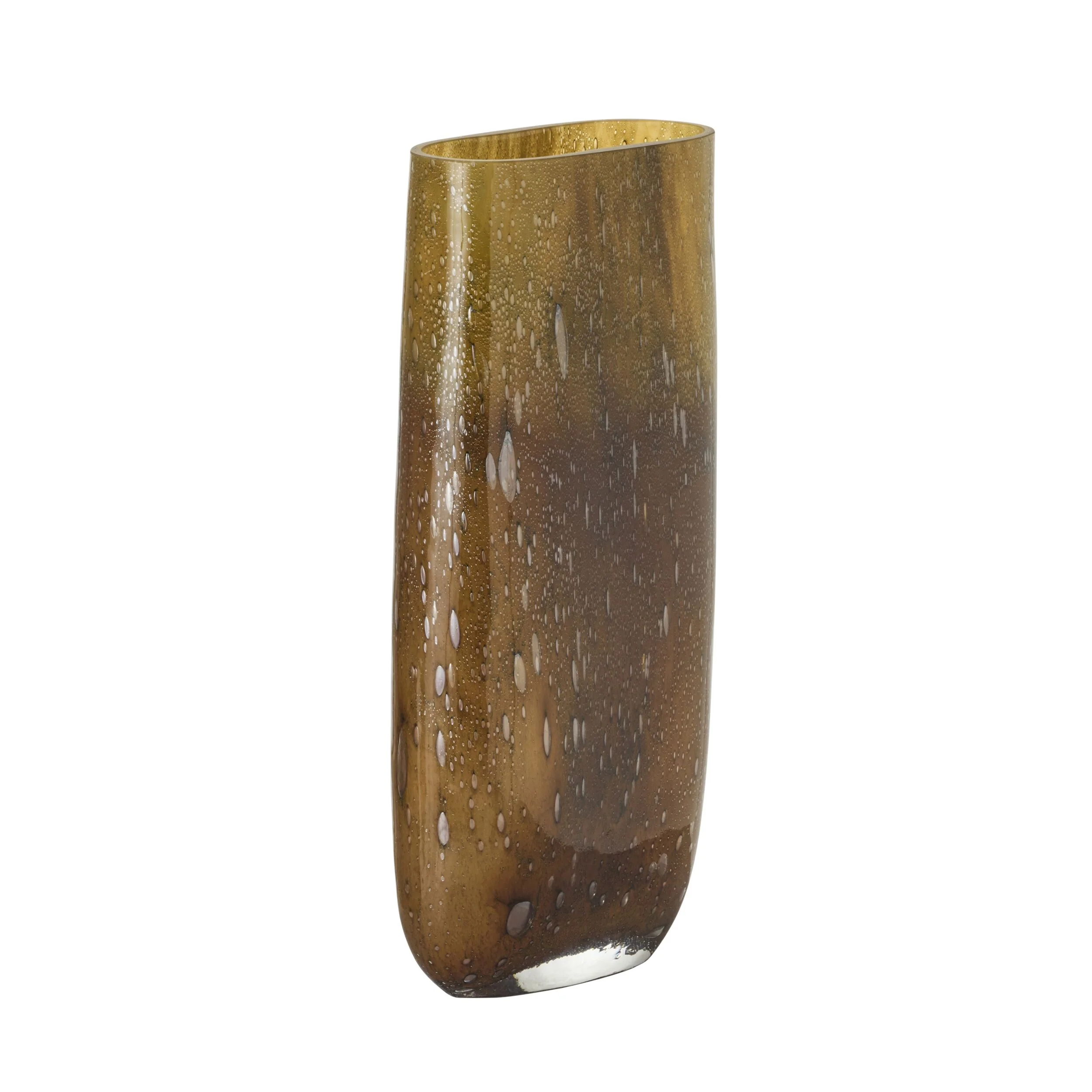 Ombre Powder Glass Vase Umber Large