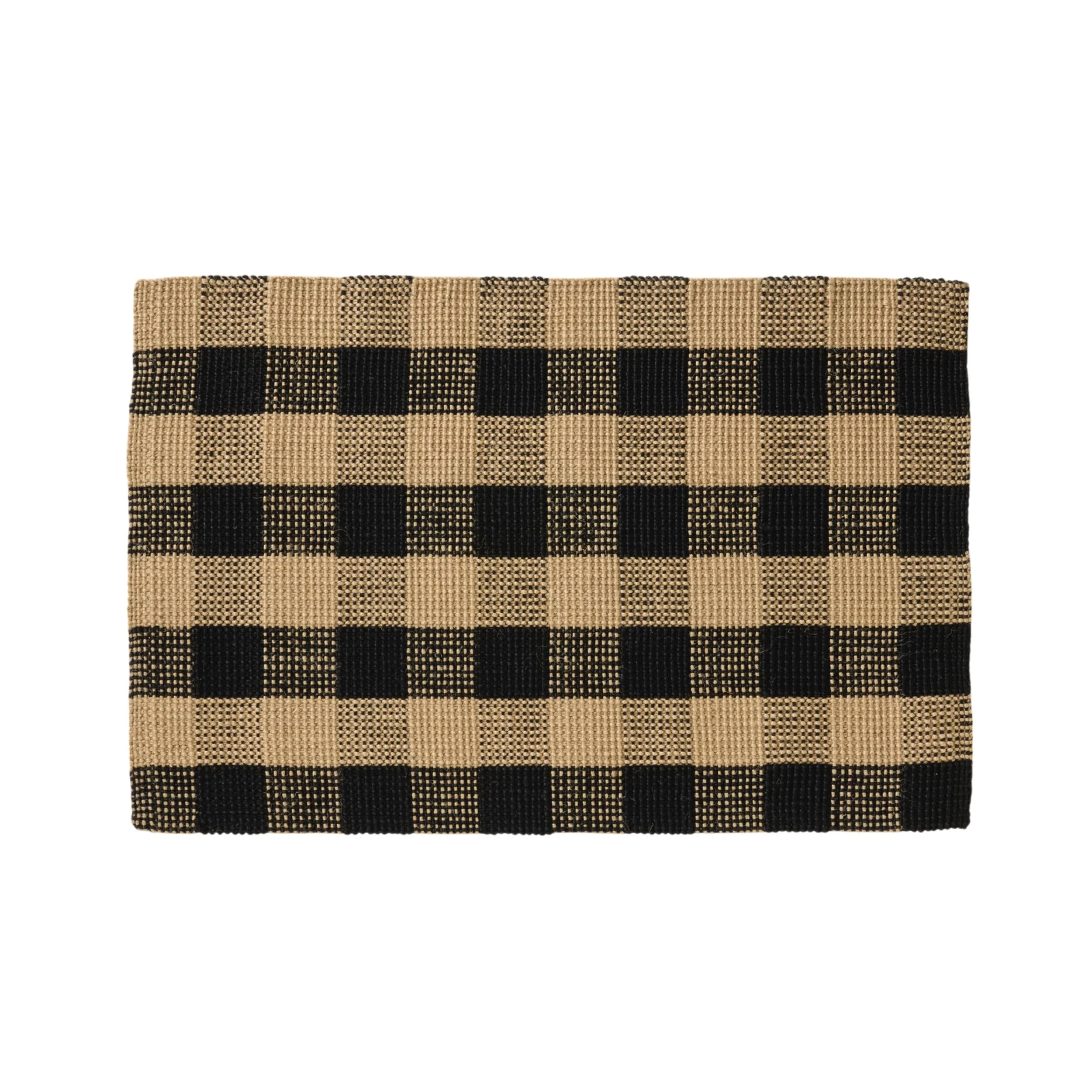 Buffalo Check Jute Doormat 60x90cm