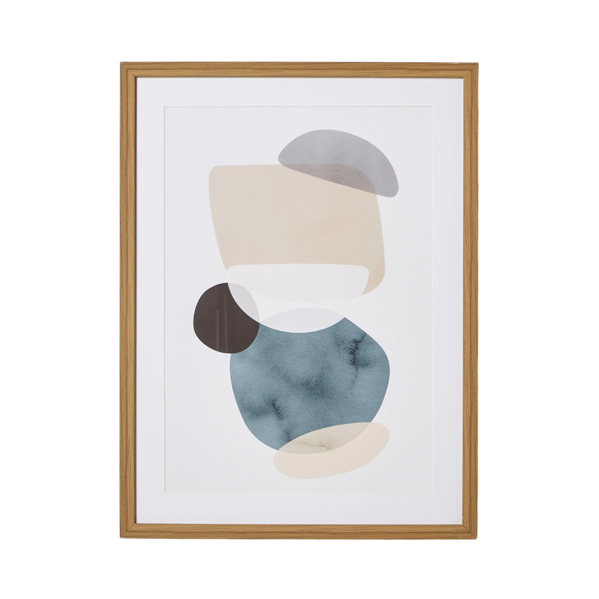 2892-watercolour-pebbles-framed-print-60x80cm-1.webp Watercolour Pebbles Framed Print 60x80cm