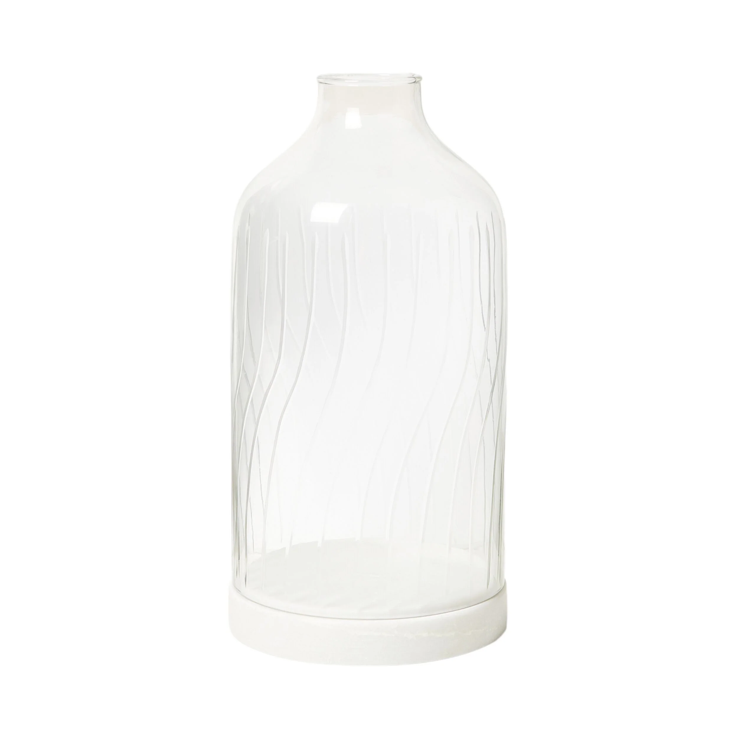 Etched Glass Candle Holder 30cm